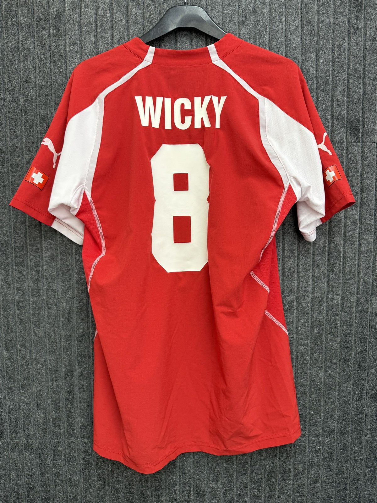 Puma Vintage Puma Switzerland Football Home Jersey Wicky #8 Size US L / EU 52-54 / 3 - 12 Thumbnail