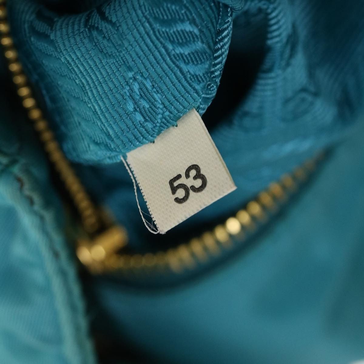 Prada PRADA Quilted Hand Bag Nylon Turquoise Blue Size ONE SIZE - 11 Thumbnail