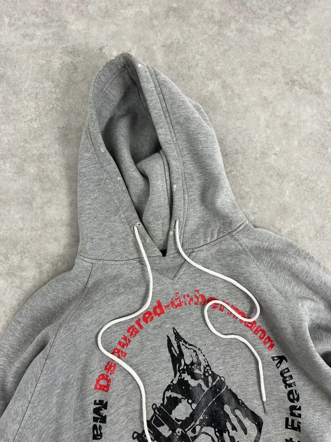 Dsquared2 AW2007 Dsquared2 Dobberman Dog Green Hoodie Size US S / EU 44-46 / 1 - 5 Thumbnail