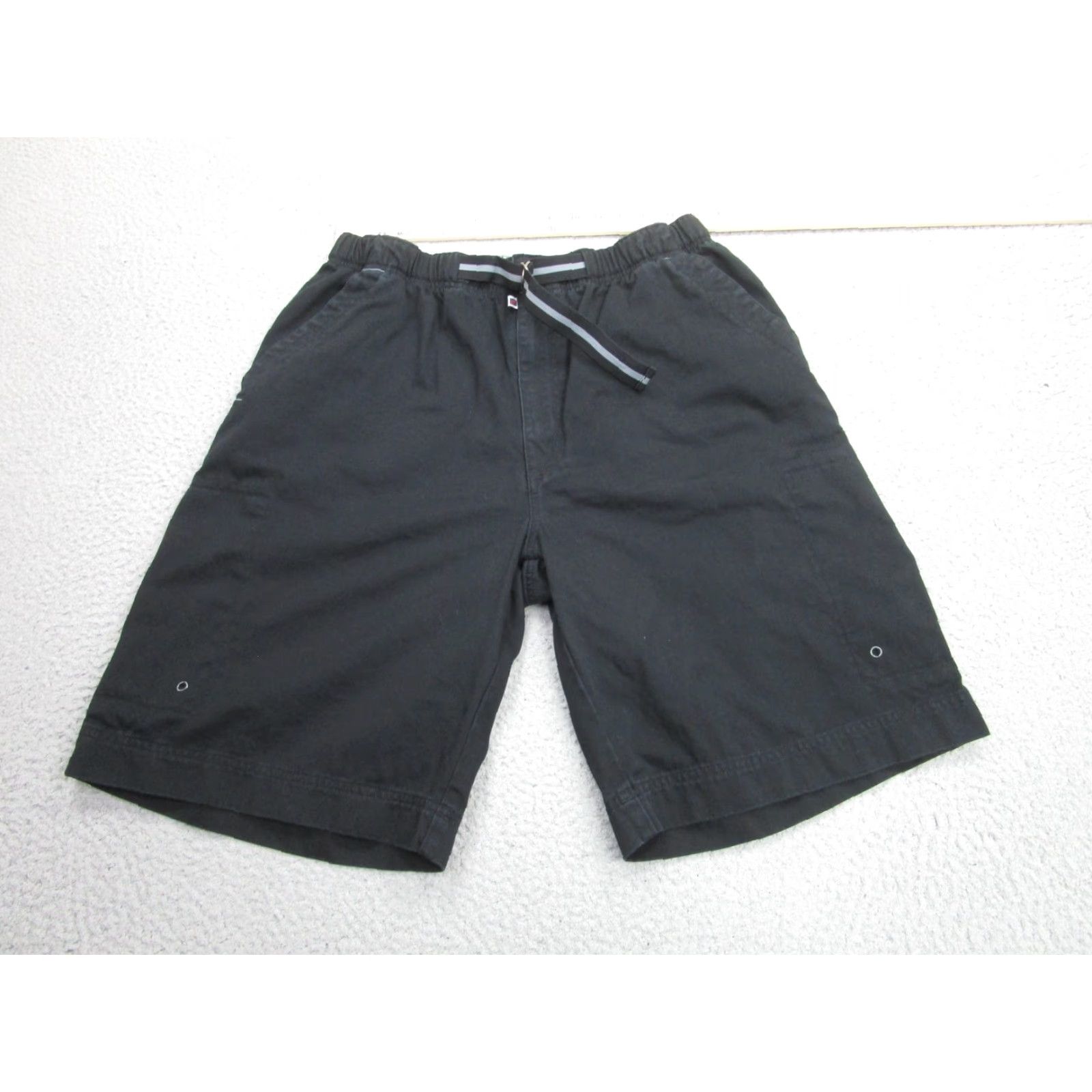 Ocean Pacific VINTAGE Ocean Pacific OP Shorts Mens L Hike Baggy 90s Goth Cargo Workwear Belted Skater Black Cotton Chino Elastic Waist Pockets 9 Inseam Mens Size US 33 - 2 Thumbnail