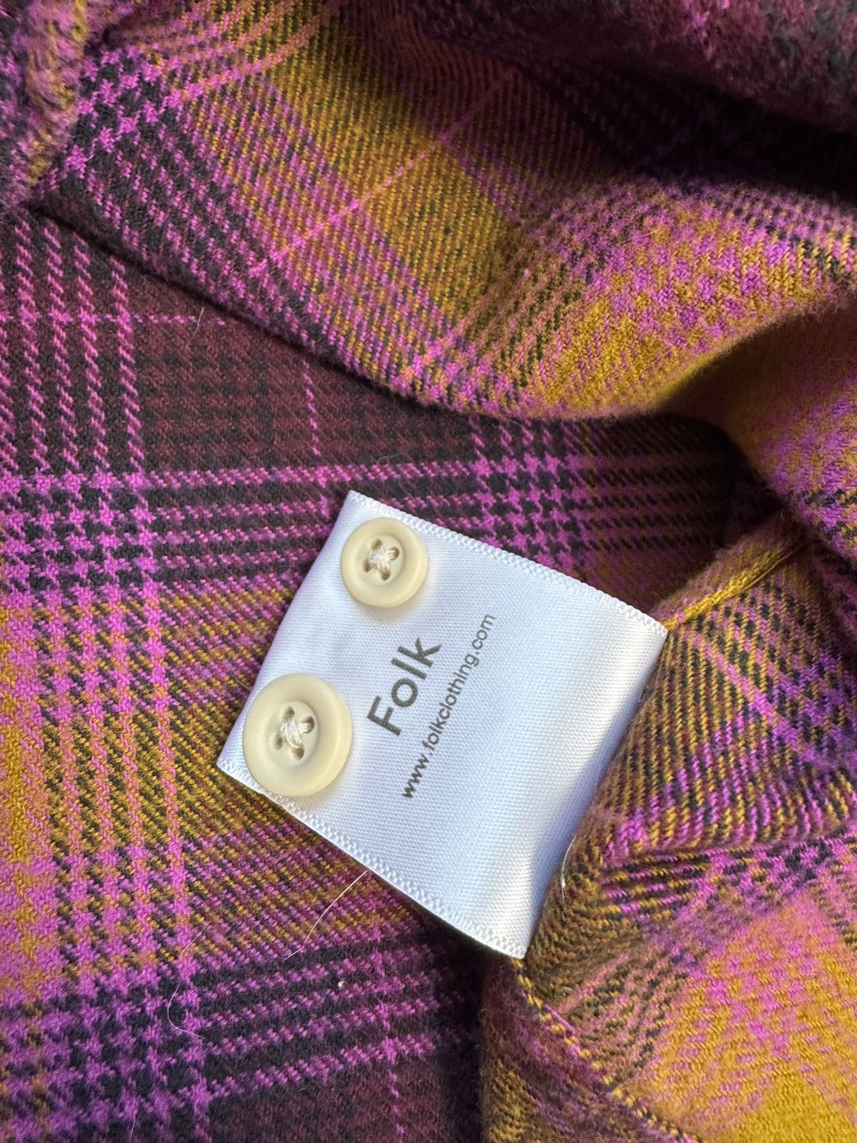 Folk Folk Flannel shirt button up long sleeve multicolor size L Size US L / EU 52-54 / 3 - 5 Thumbnail