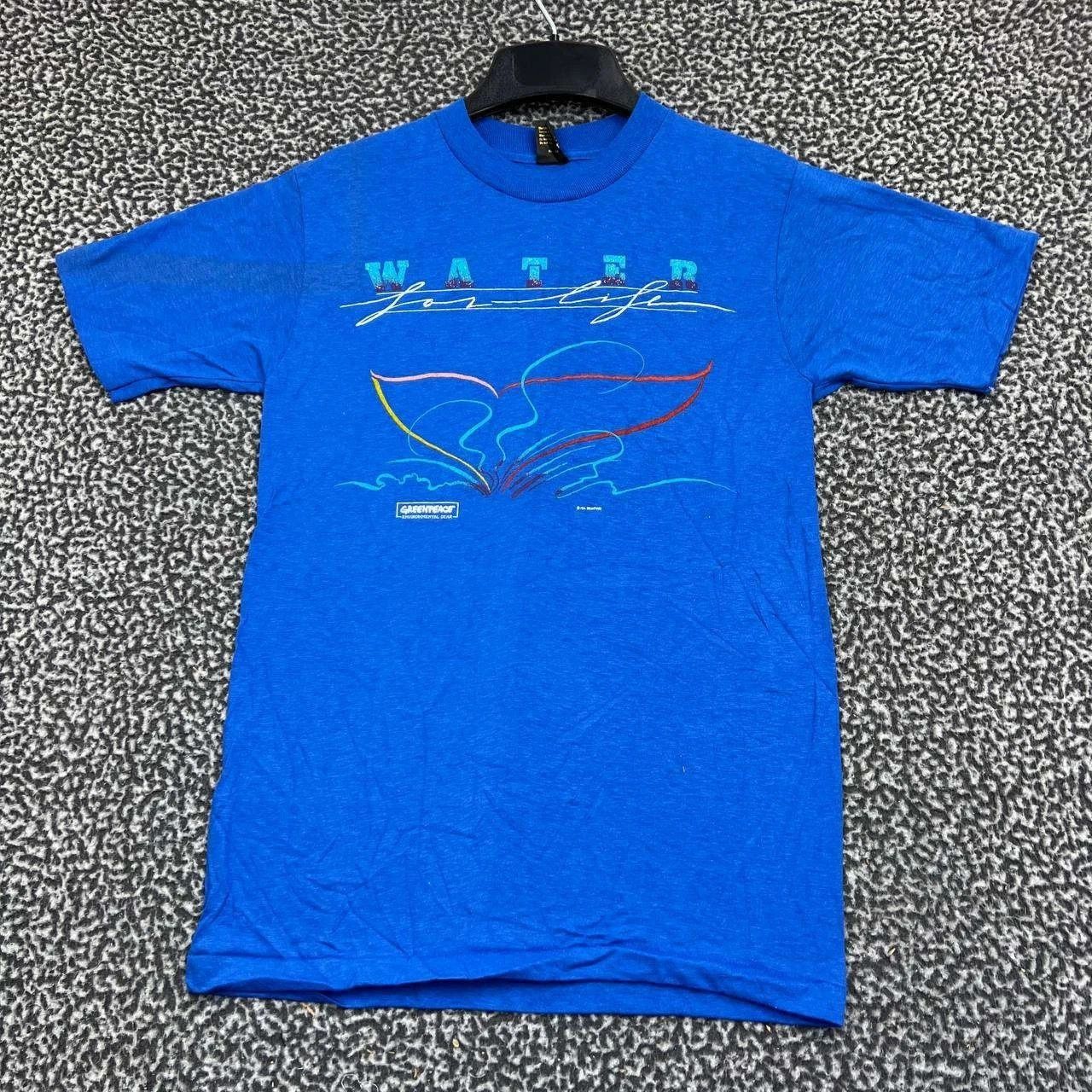Anvil Vintage Greenpeace Water Shirt Men S Short Sleeve Deadstock Size US S / EU 44-46 / 1 - 1 Thumbnail