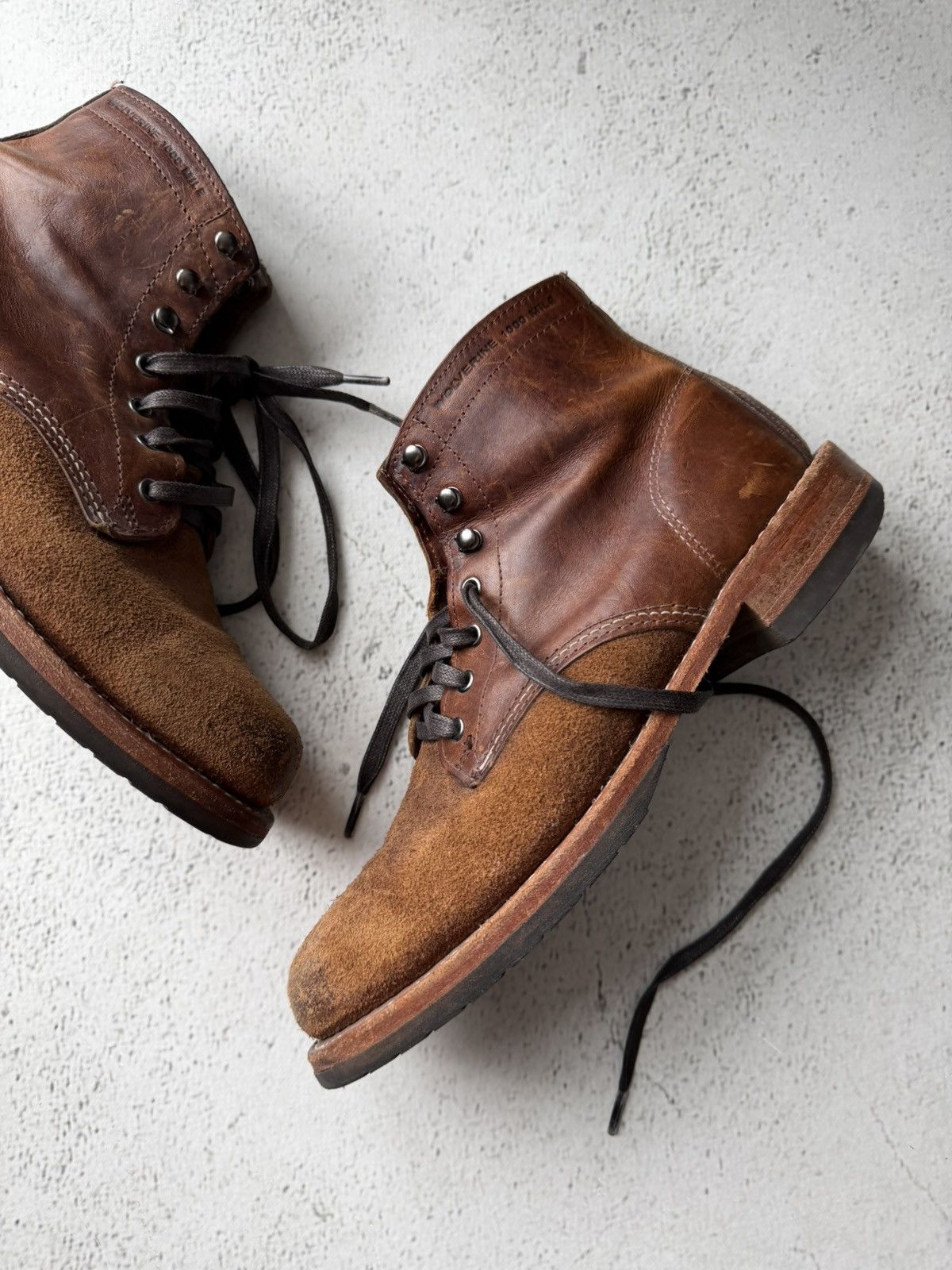 Wolverine Wolverine 1000 Mile 40556 "Evans" Two Tone Brown Boots USA Size US 8 / EU 41 - 4 Thumbnail