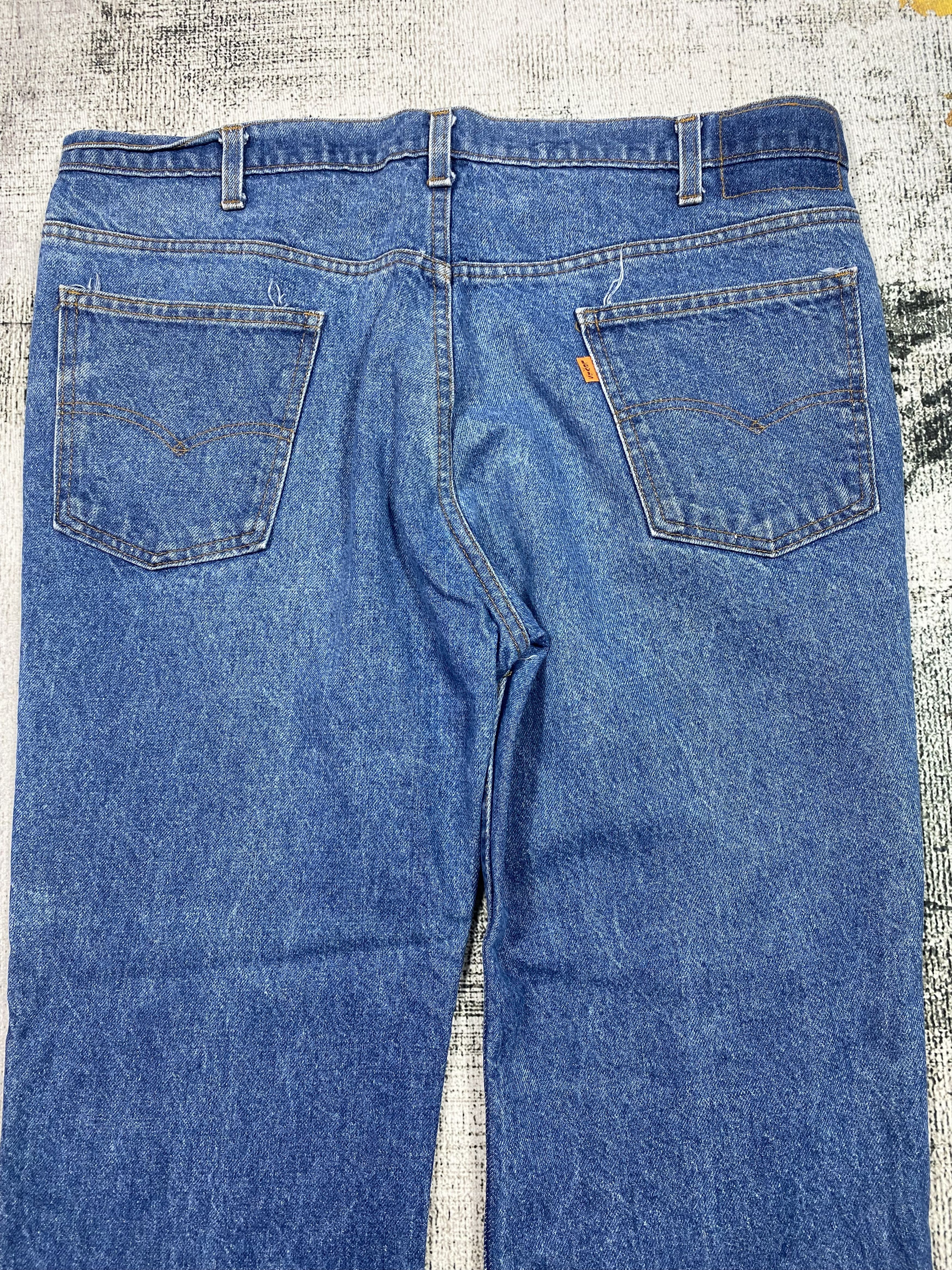 Levi's SICKS💥 517 Jeans 80s Bootcut Distressed Vintage Orange Tab Size US 38 / EU 54 - 10 Thumbnail