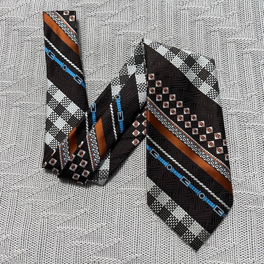 Oleg Cassini Vintage Oleg Cassini brown 70s southwestern tie Size ONE SIZE - 1 Thumbnail