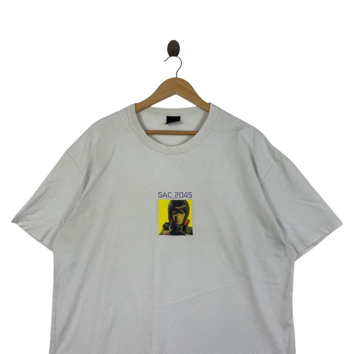 Vintage GU x GHOST IN THE SHELL SAC 2045 Anime Tee Shirt Top Movie Size US XL / EU 56 / 4 - 2 Thumbnail