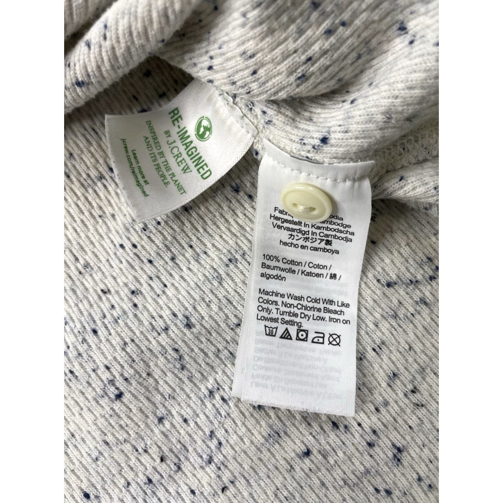J.Crew J.CREW Shirt Mens S/M Henley Heritage Brushed Rib Knit Oarsman Thermal Waffle Solid Cotton 2020s Classic Outdoor Preppy Buttons Size US S / EU 44-46 / 1 - 7 Thumbnail