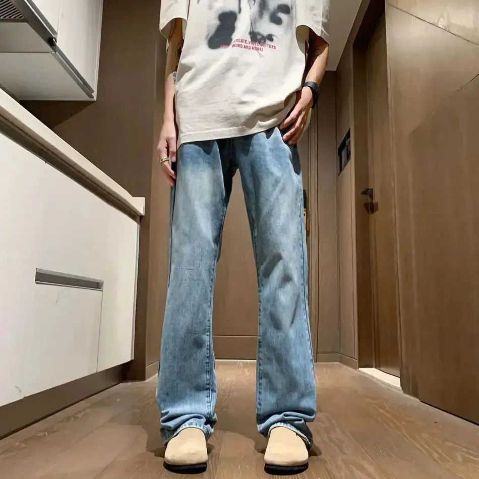 Japanese Brand Retro straight high street micro flared jeans Size US 32 / EU 48 - 6 Thumbnail