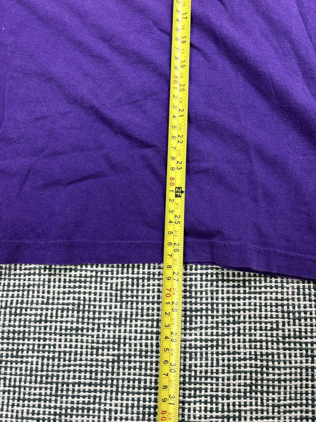 Nike 90s nike purple vintage big swoosh tee Size US XL / EU 56 / 4 - 5 Thumbnail