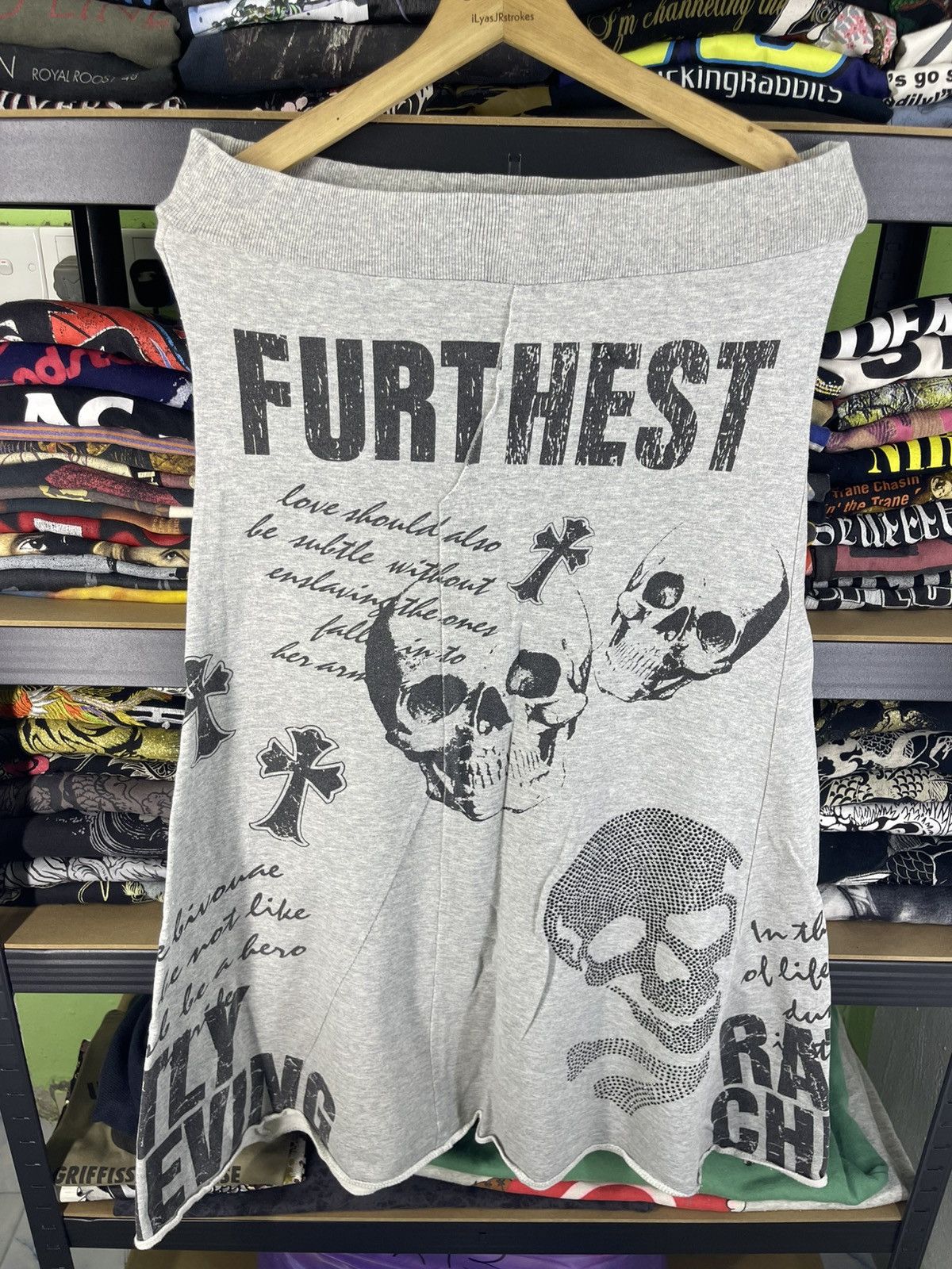 Japanese Brand M. K. R. Fashion Punk Style Skirt Skull Logo LGB Size 30" / US 8 / IT 44 - 2 Thumbnail