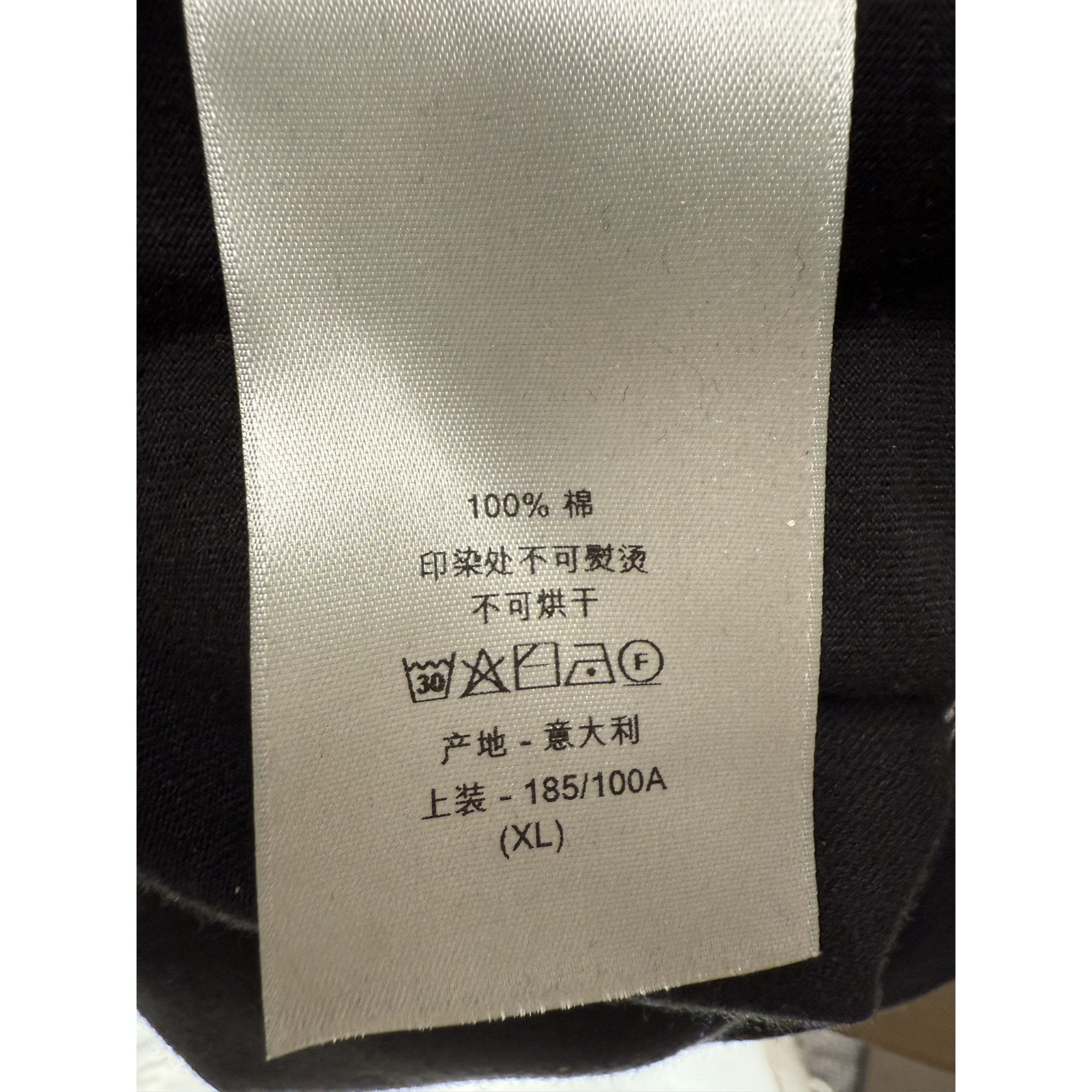Dior Christian Dior Black Graphic Printed Cotton T-Shirt XL Made Size XL / US 12-14 / IT 48-50 - 7 Thumbnail