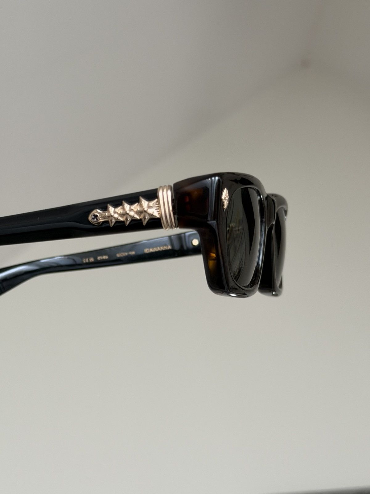 Chrome Hearts CHROME HEARTS IDAWANNA DARK TORTOISE BLACK Size ONE SIZE - 2 Thumbnail