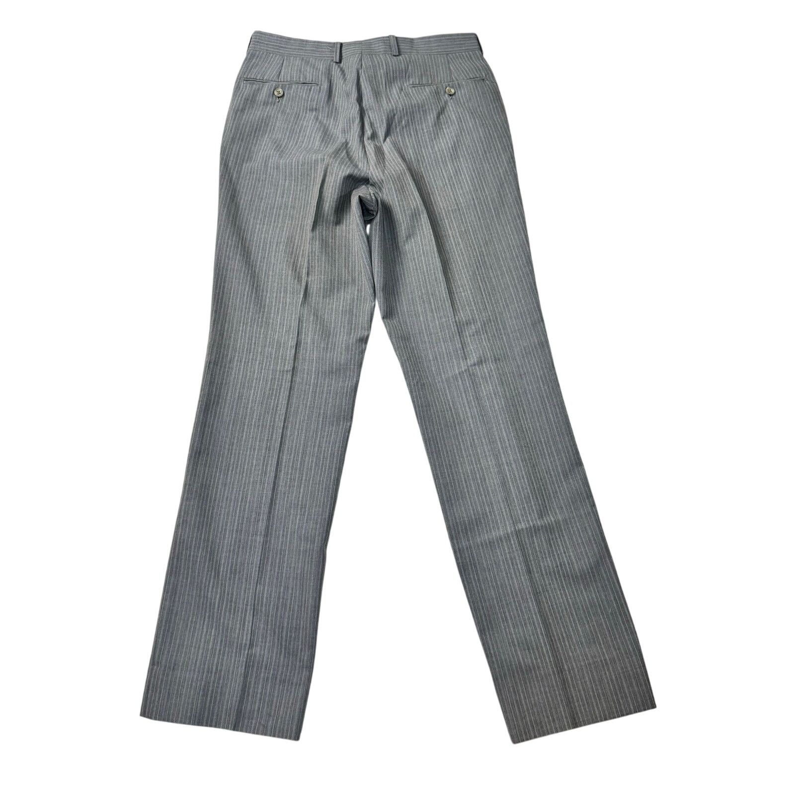 Aquascutum 70s VTG Aquascutum London Gray Pinstripe Suit 40R 34x33 Size 40R - 11 Thumbnail
