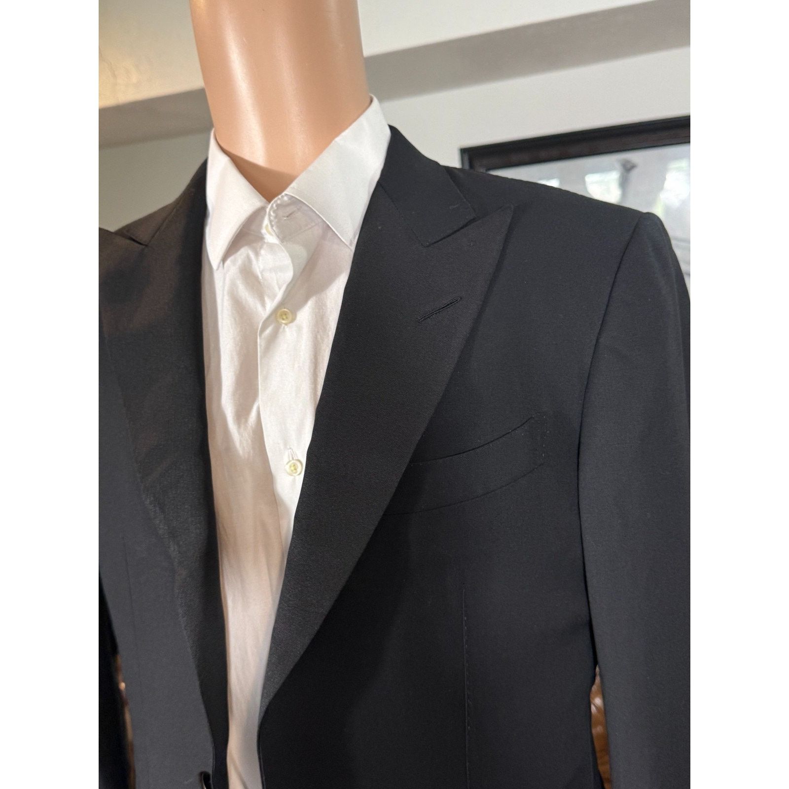 Tom Ford Tom Ford Grossgrain Peak Lapel Dinner Jacket (50R EU) 40R Size 40R - 3 Thumbnail