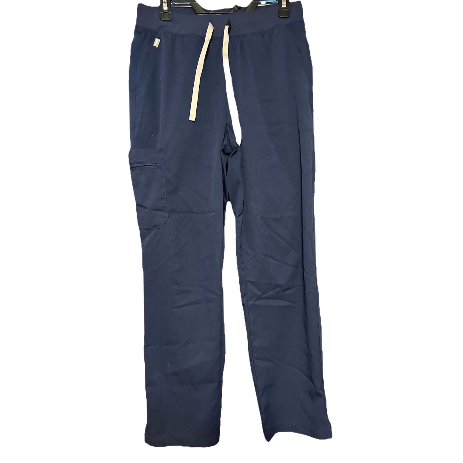 Hanes Hanes Comfort Scrub Pants Women M Navy Blue Drawstrings Pockets Nursing Size 32" / US 10 / IT 46 - 2 Thumbnail