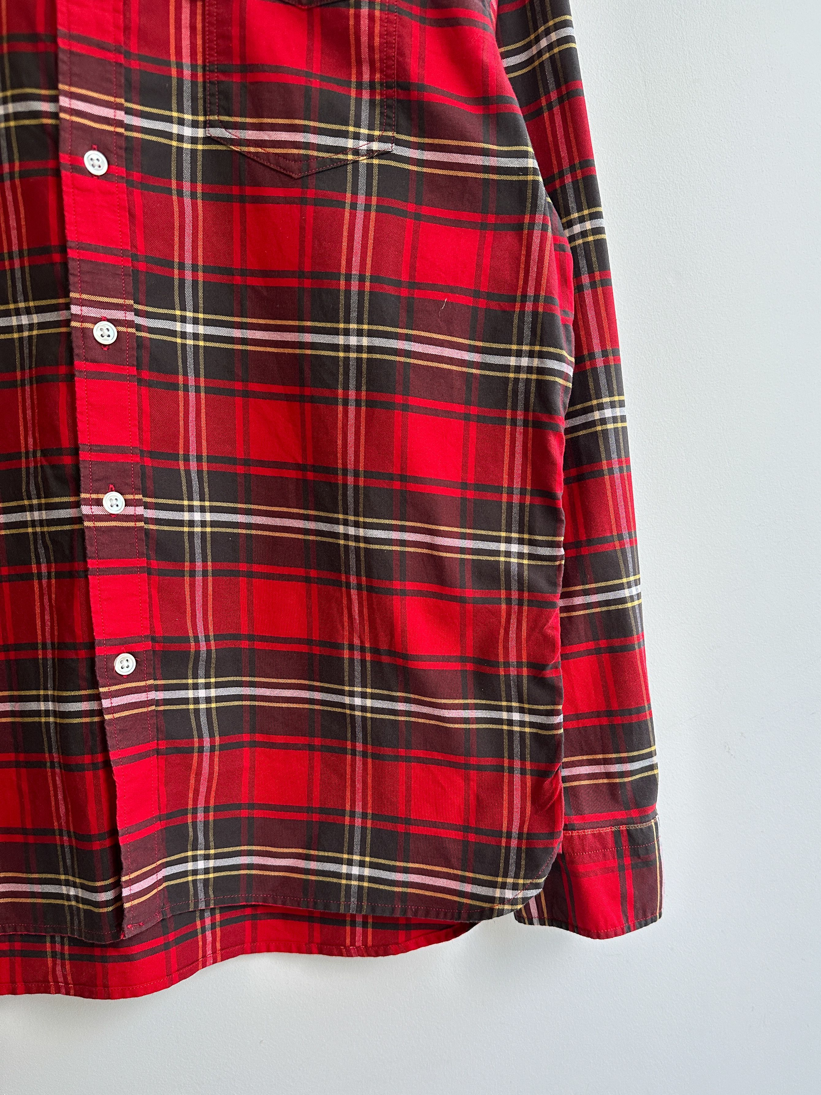 Levi's Levi's Check Plaid Red Shirt Size US L / EU 52-54 / 3 - 5 Thumbnail