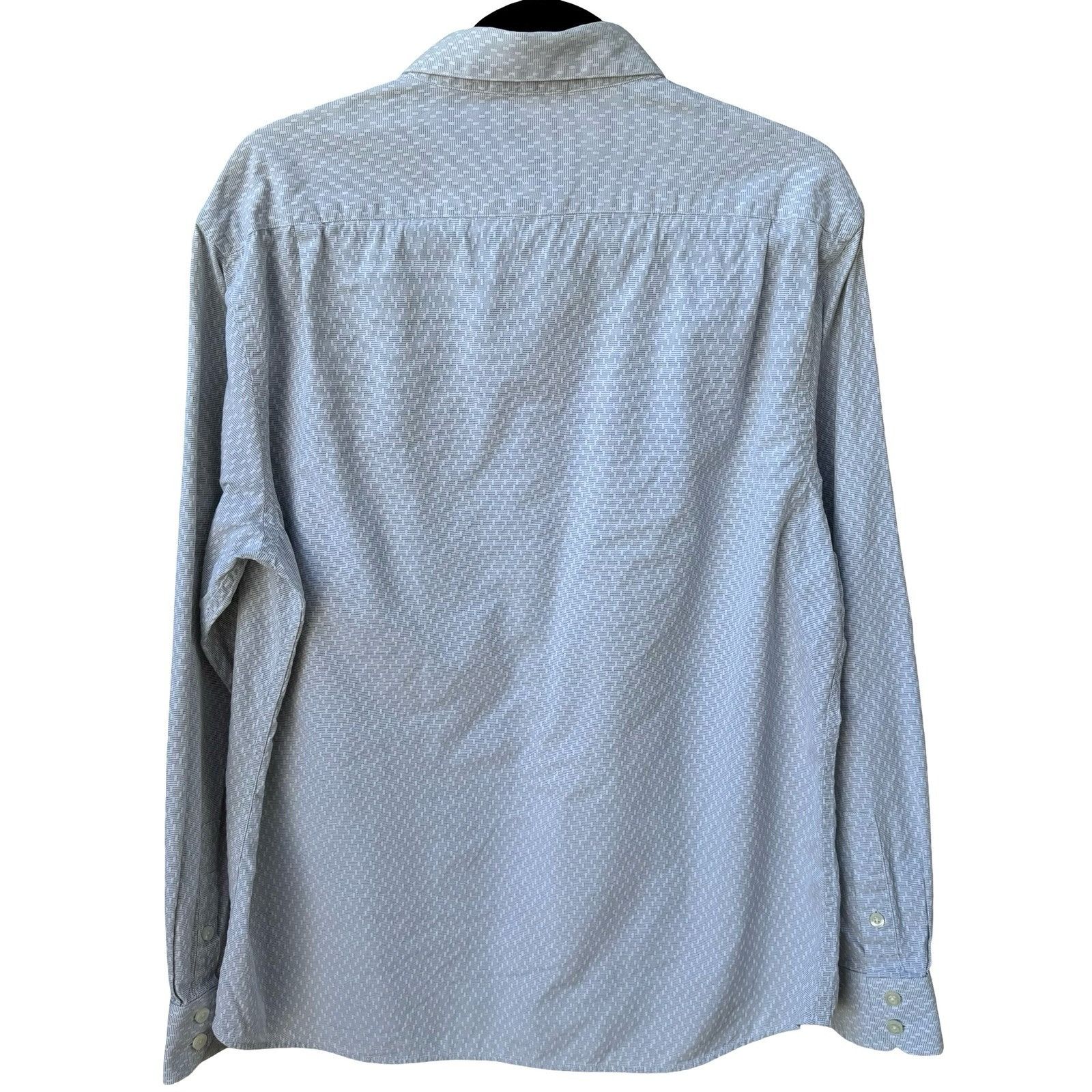 Gap GAP Fitted Premium Mens Long Sleeve Button Down Shirt Blue G Size US L / EU 52-54 / 3 - 6 Thumbnail