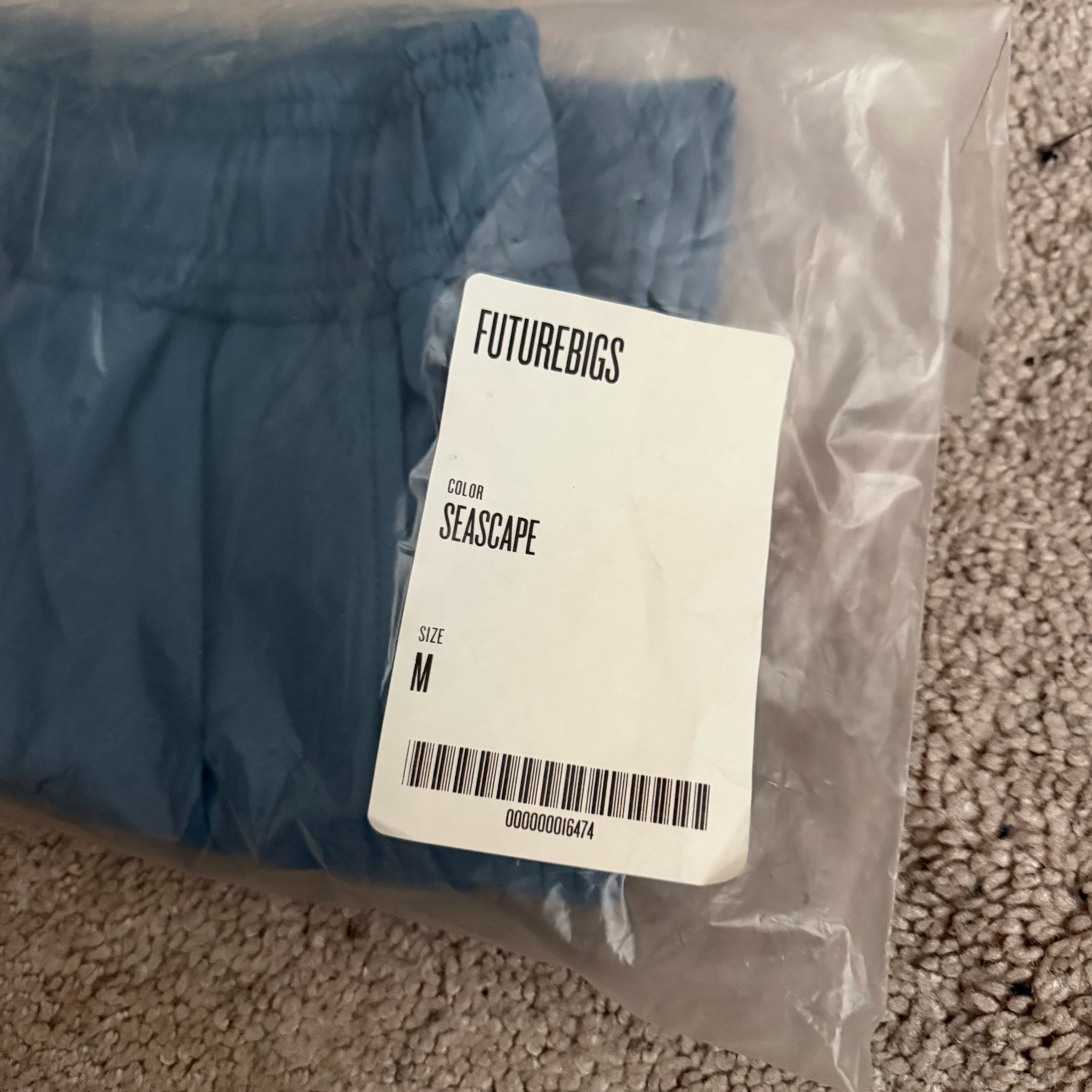 Outlier Futurebigs Drawstring Shorts Seascape NEW Size US 32 / EU 48 - 3 Thumbnail
