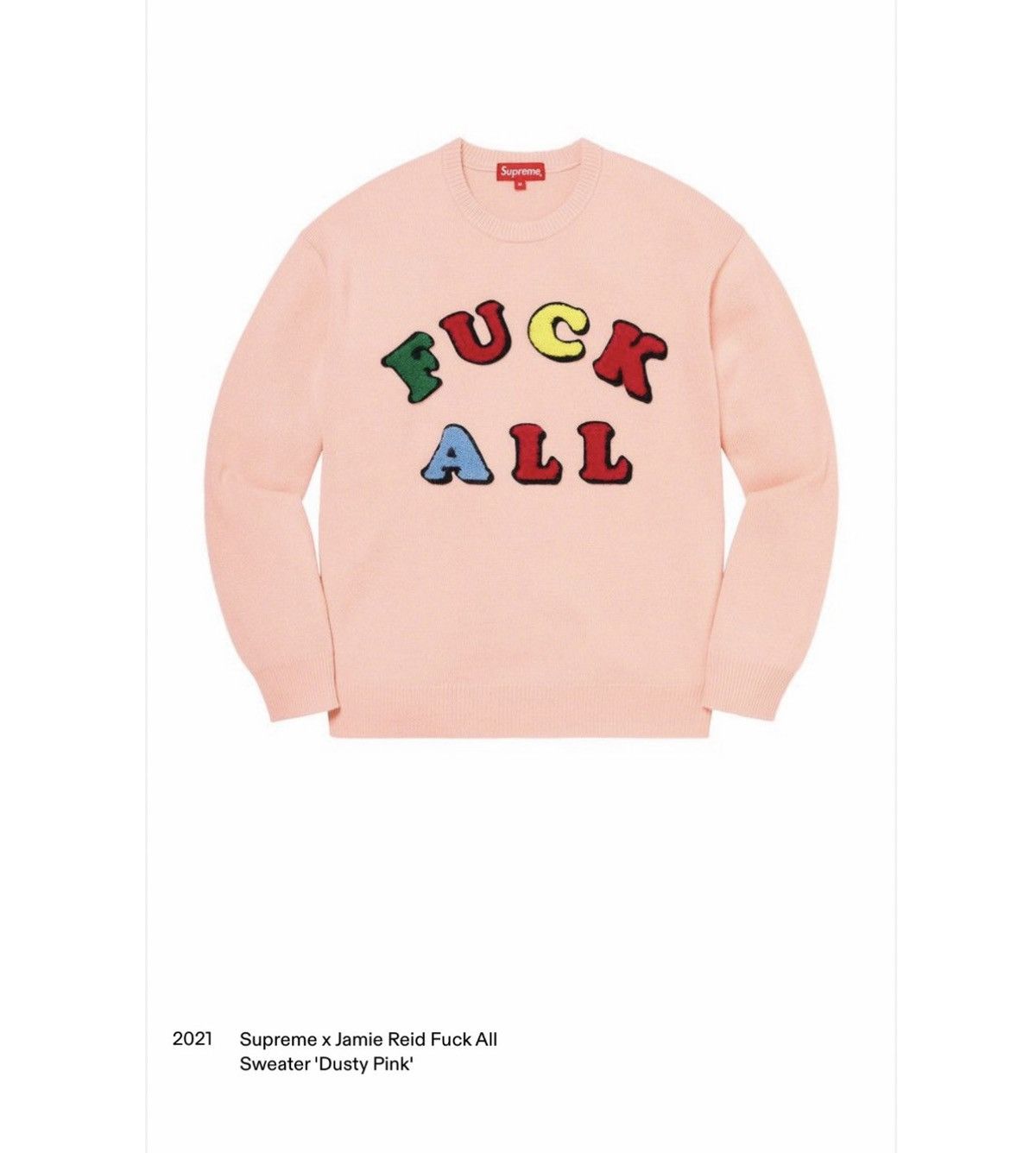 Supreme Supreme X Jamie Reid Sweater lot Size Medium Size US M / EU 48-50 / 2 - 7 Thumbnail