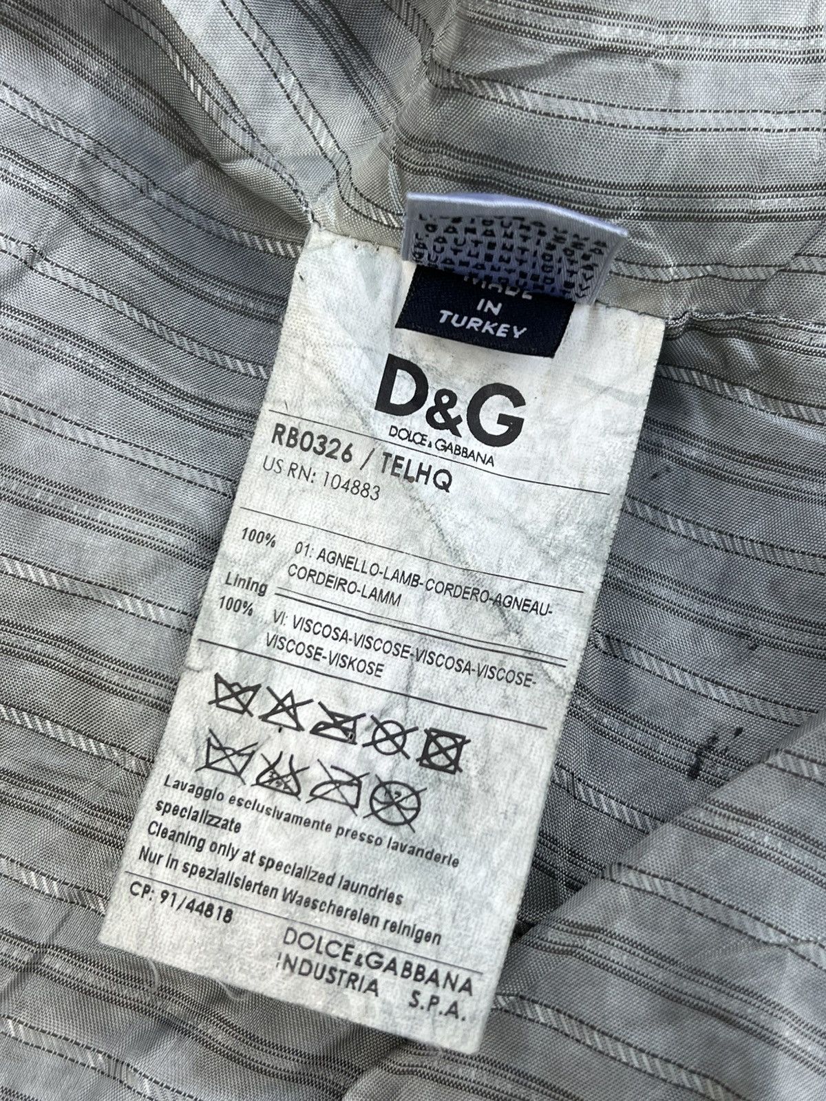 Dolce & Gabbana D&G ARCHIVAL “MULTI-ZIP” BLACK LAMBSKIN MOTO JACKET-size 50 Size US M / EU 48-50 / 2 - 20 Thumbnail