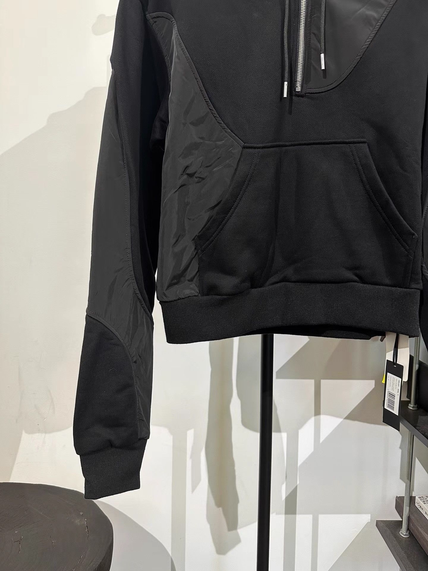 Heliot Emil Heliot Emil HE Danish Avant-garde Nylon Spliced Hoodie K35 Size US S / EU 44-46 / 1 - 5 Thumbnail