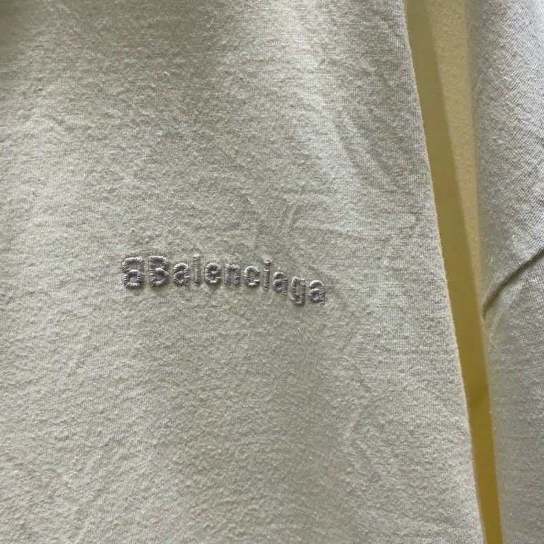 Balenciaga Balenciaga Double B Khaki Short-Sleeve T-Shirt Size US S / EU 44-46 / 1 - 3 Thumbnail