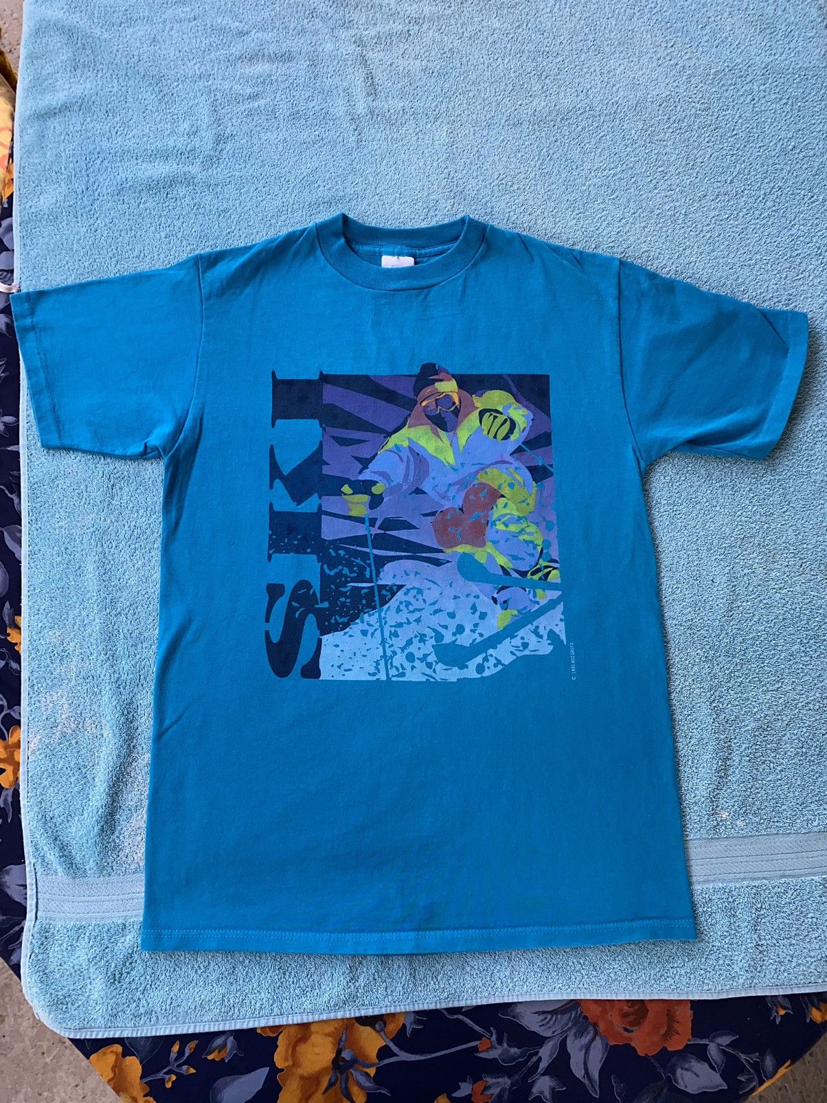 Vintage Vintage ski t shirts 1991 90’s t-plus Size US M / EU 48-50 / 2 - 1 Thumbnail