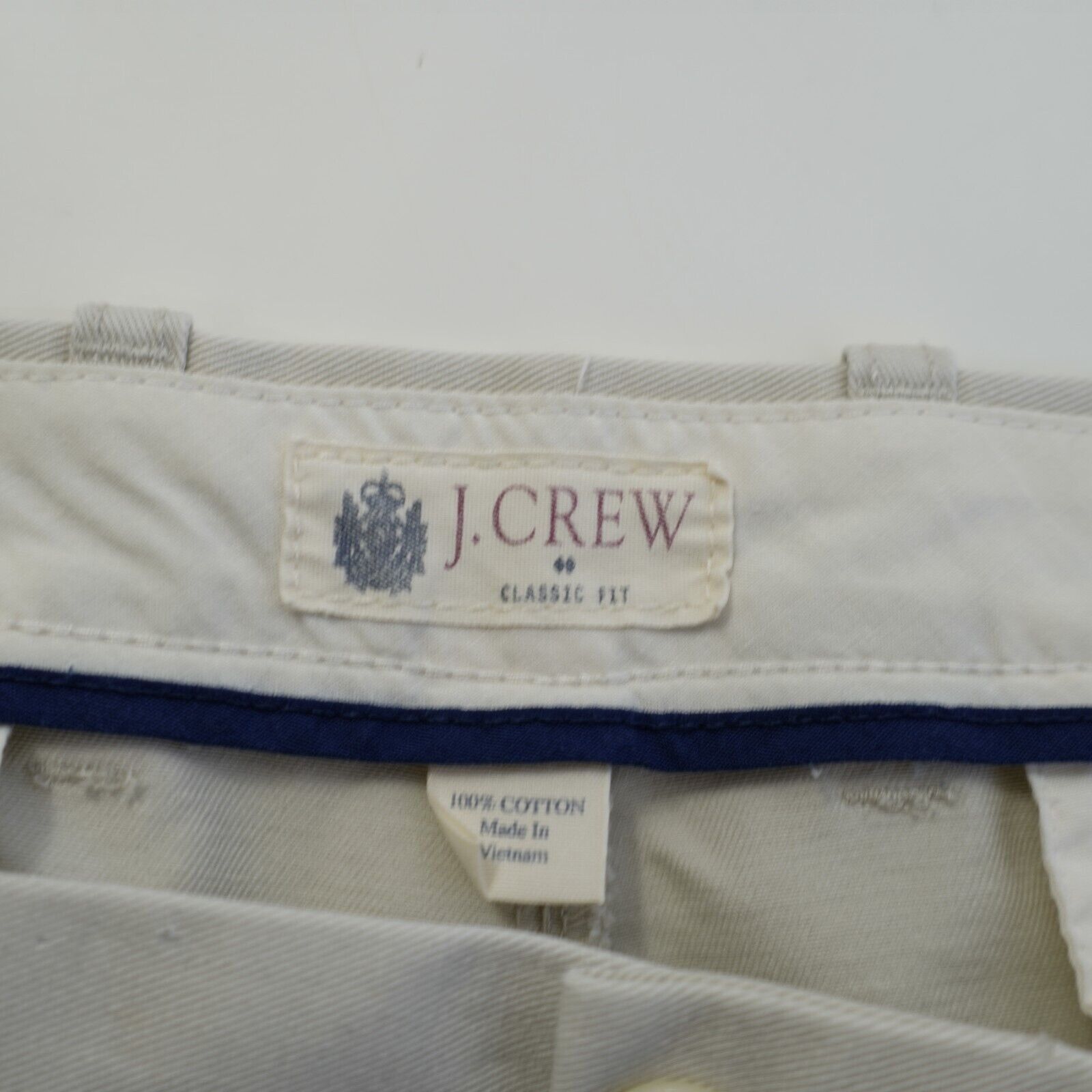 J.Crew J. Crew Classic Fit Gray Cotton Flat Front Chino Pants 35/32 Size US 35 - 5 Thumbnail