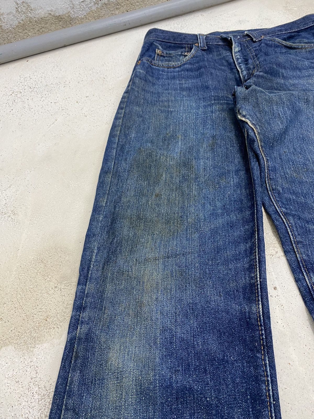 Levi's Vintage 80s Levis 505 Button 8 Zipper Talon Dirty Distress Size US 29 - 4 Thumbnail