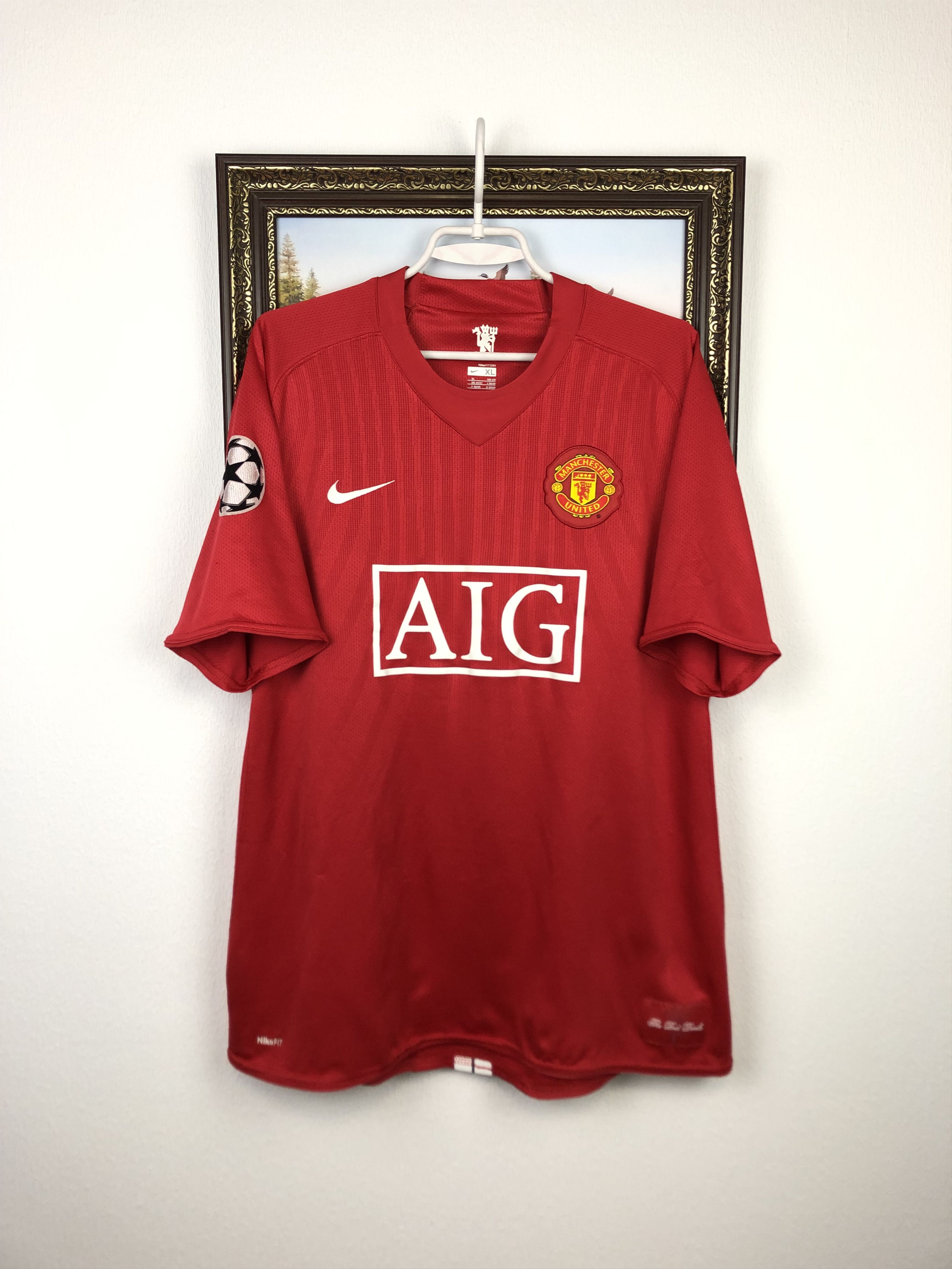 Nike Manchester United football shirt Soccer Solskjaer Jersey Size US XL / EU 56 / 4 - 3 Thumbnail