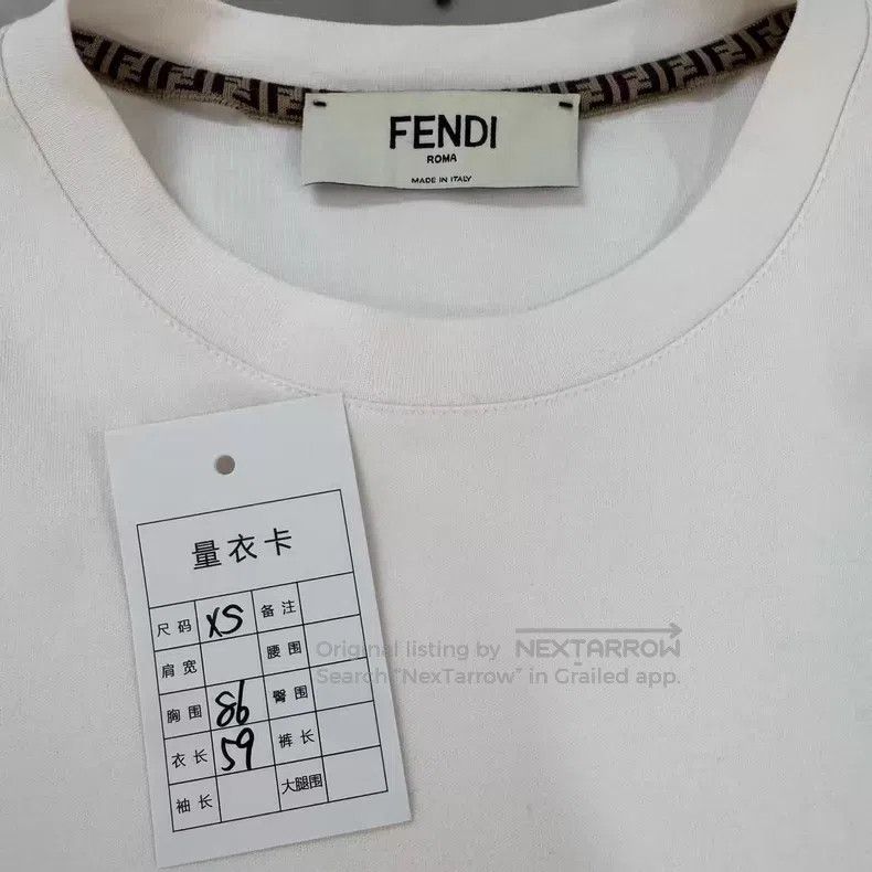Fendi Fendi White Side Pocket Short Sleeve Size XS / US 0-2 / IT 36-38 - 5 Thumbnail