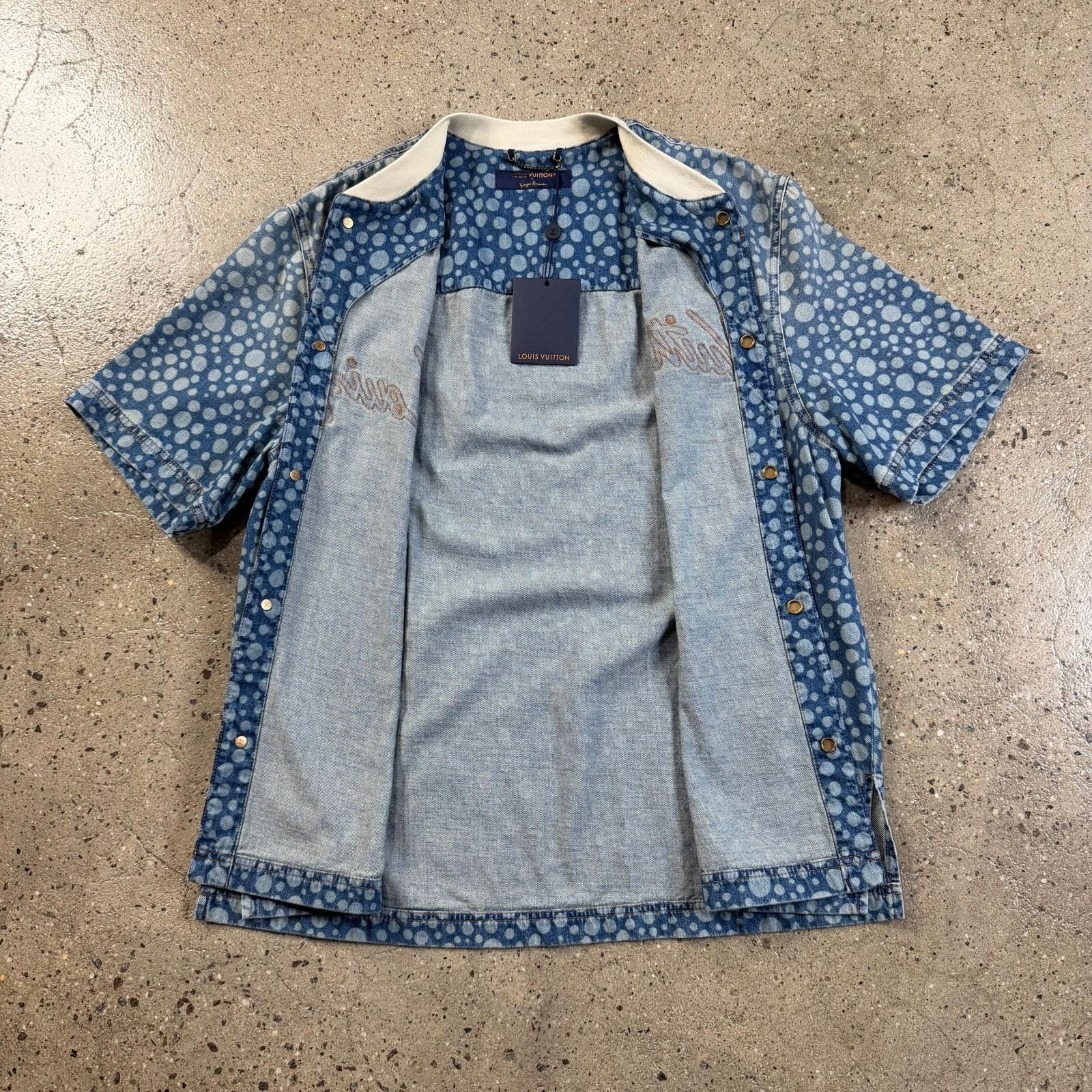 Louis Vuitton Louis Vuitton Yayoi Kusama Denim Baseball Jersey Size US XL / EU 56 / 4 - 5 Thumbnail