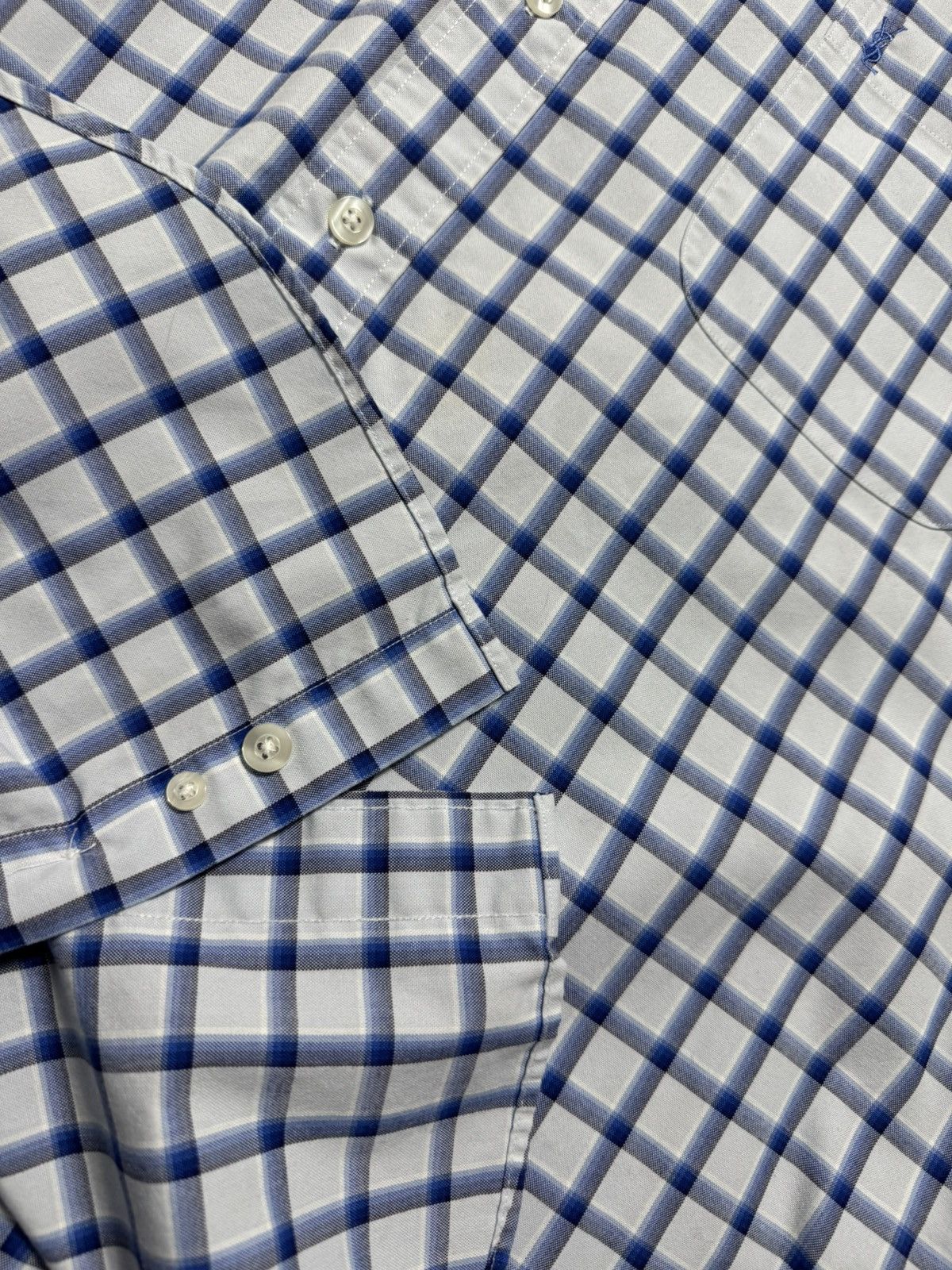 Yves Saint Laurent Yves Saint Laurent YSL Checked Button Up Short Sleeve Shirt Size US L / EU 52-54 / 3 - 11 Thumbnail