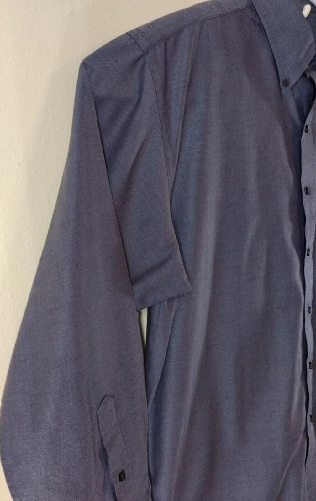Jos. A. Bank JoS. A. BANIK Traveler's L Bluish Gray Button Down Shirt Size US L / EU 52-54 / 3 - 9 Thumbnail