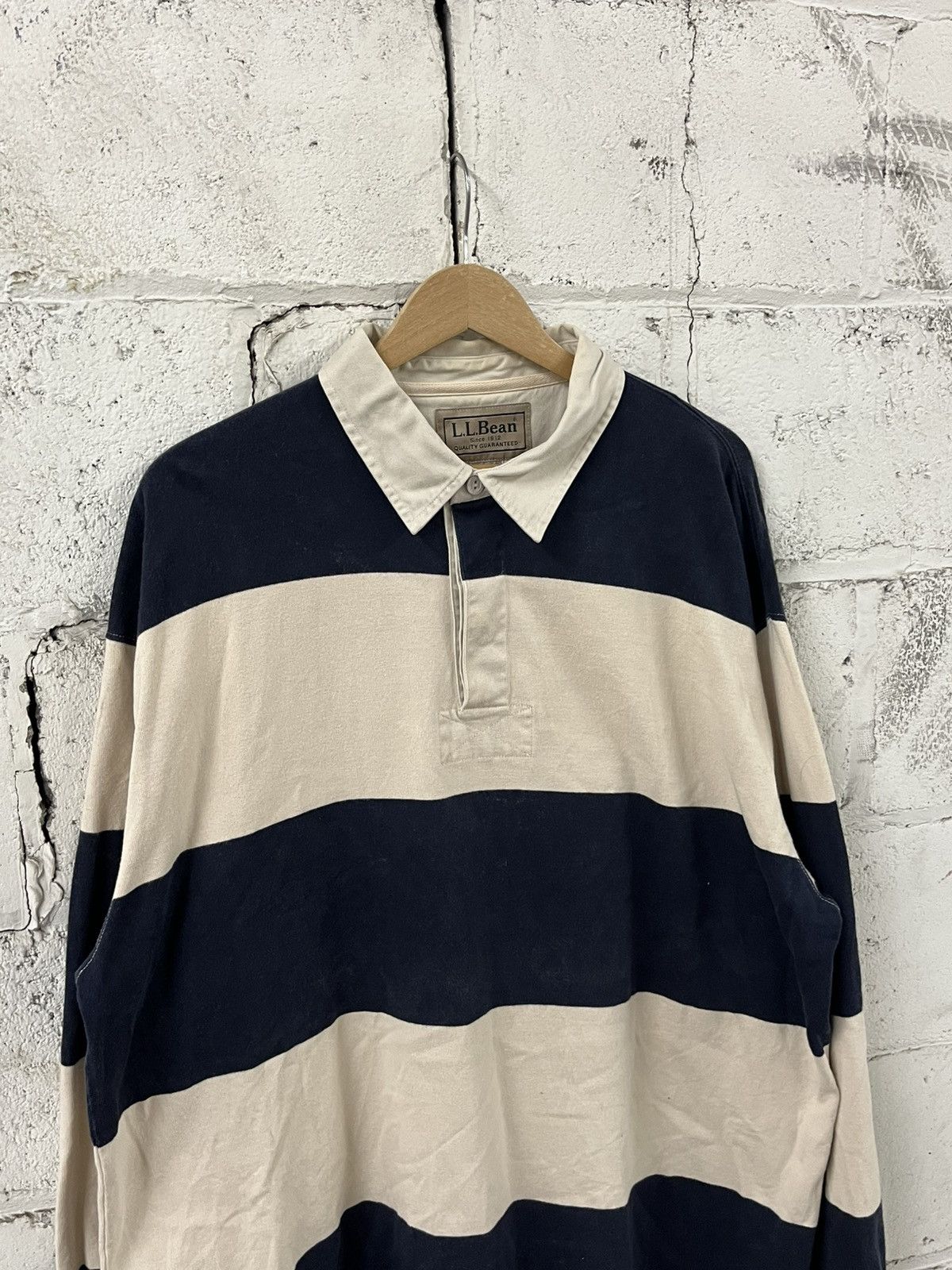 L.L. Bean Vintage Ll bean stripped rugby shirt preppy fall streetwear Size US XL / EU 56 / 4 - 4 Thumbnail