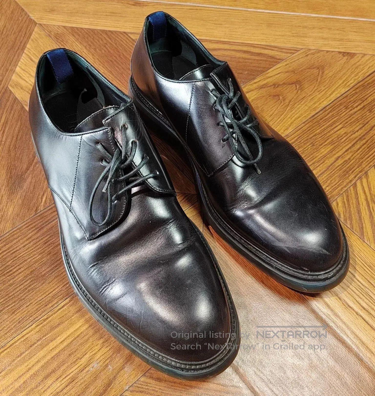 Dior Black Leather Shoes Size 40.