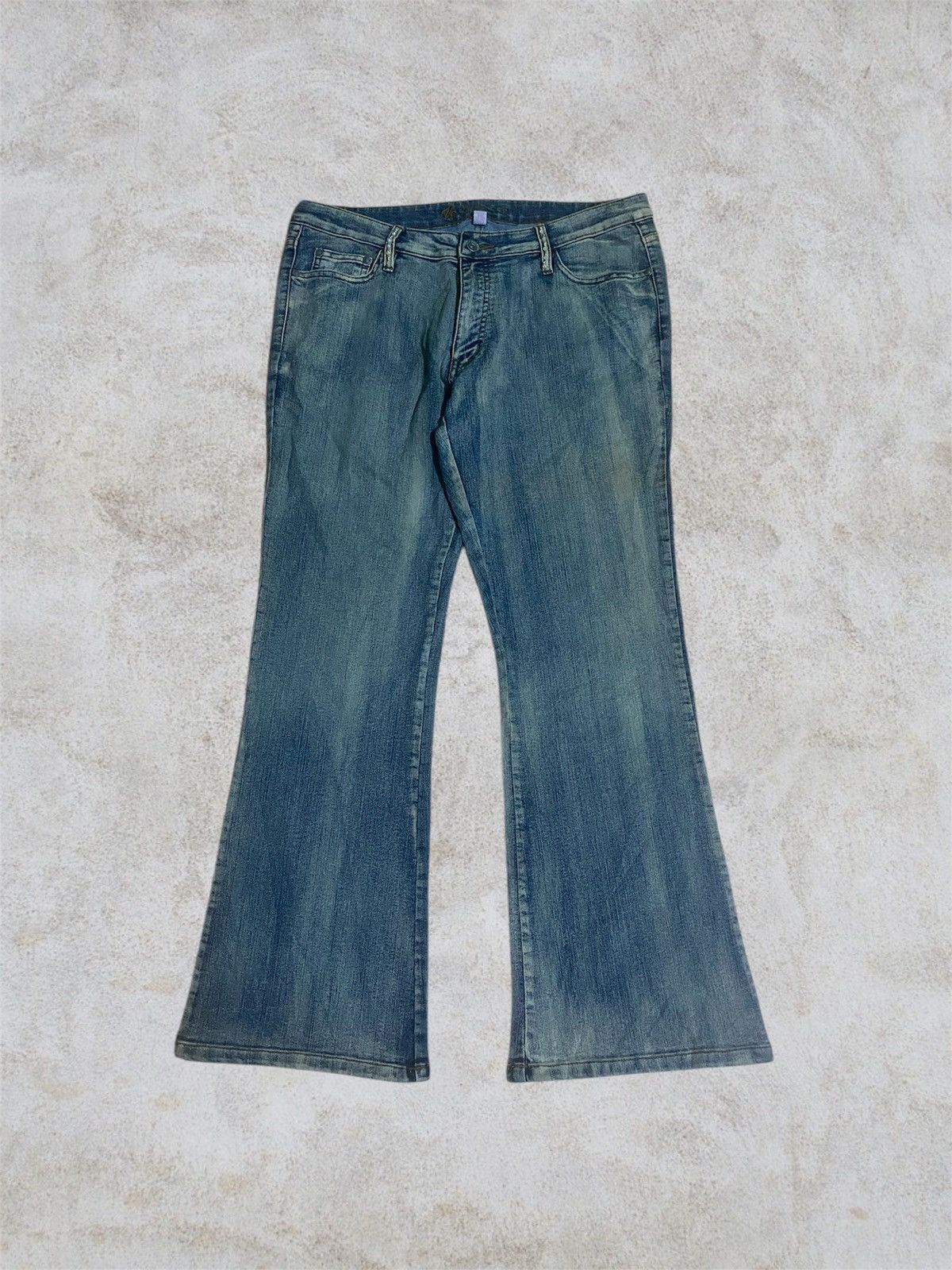 If Six Was Nine × Japanese Brand × Vintage Vj jeans & co Flare jeans washed Size US 35 - 1 Thumbnail