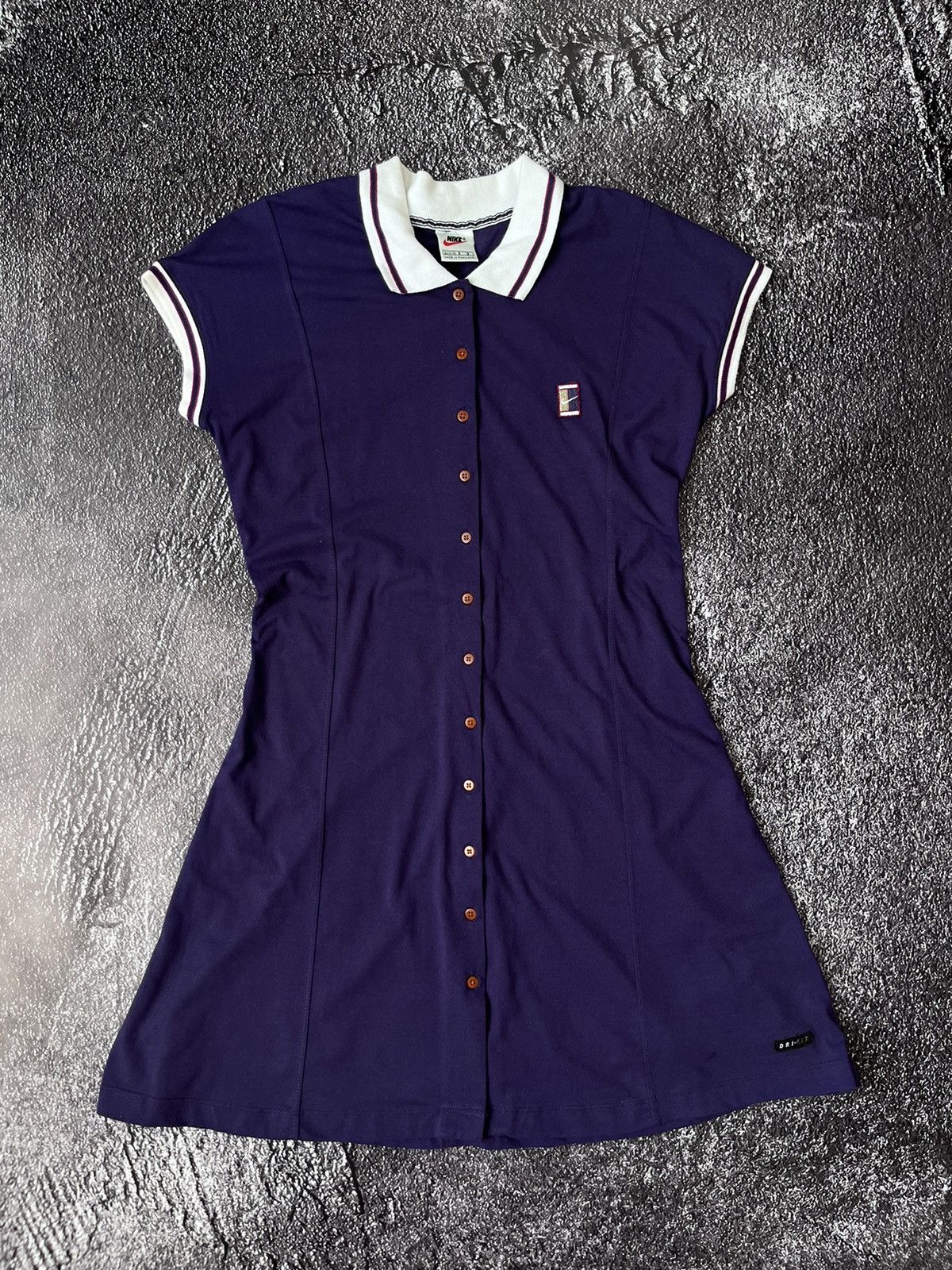 Nike Nike Court Vintage Tennis Dri-Fit Purple Dress Size L Size L / US 10 / IT 46 - 2 Thumbnail