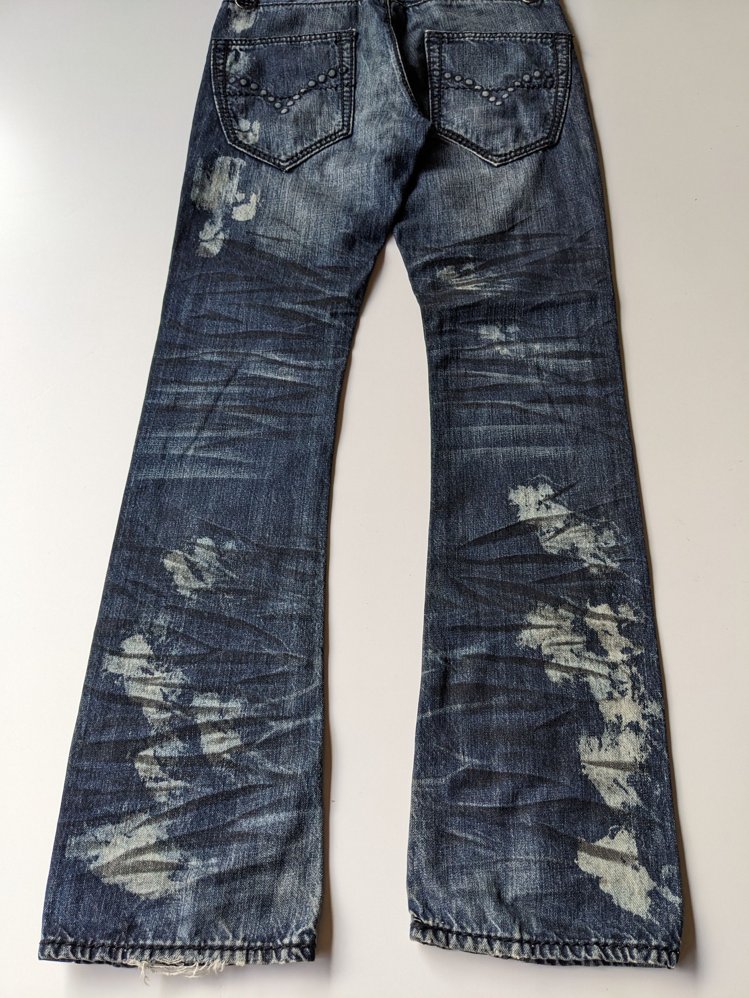If Six Was Nine × Japanese Brand × Le Grande Bleu (L.G.B.) Japanese brand like L.G.B clawmark bleach flare Size US 32 / EU 48 - 4 Thumbnail