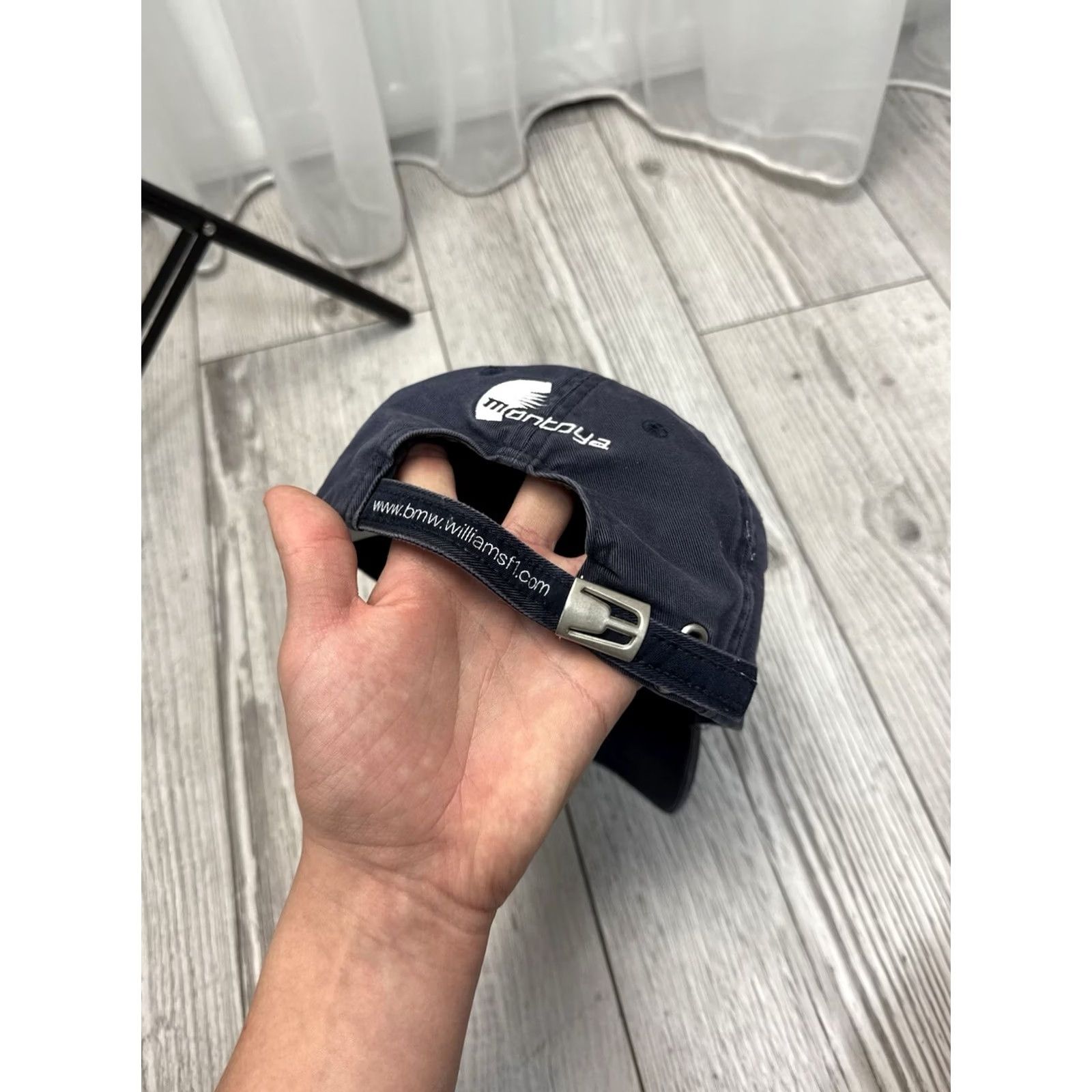 BMW VINTAGE BMW Williams F1 Team Pablo Montoya #3 racing Cap One Size Os Mens Blue Baseball Cap 90s Cars Racing BMW Williams F1 Team Mens Os Blues Size ONE SIZE - 4 Thumbnail