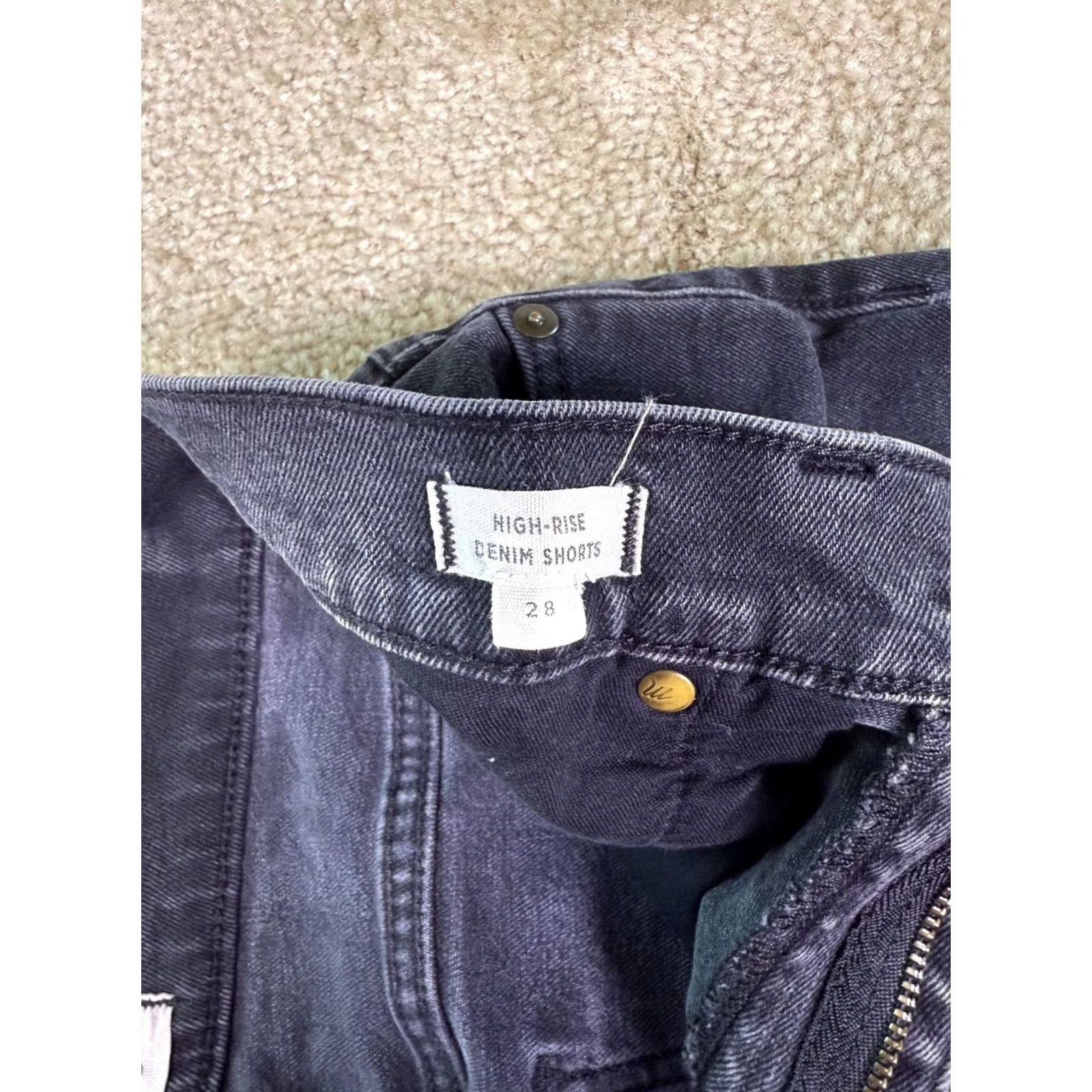 Madewell Madewell Shorts Womens Black Denim High Rise Pocket Casual Summer 28 Size 28" / US 6 / IT 42 - 5 Thumbnail