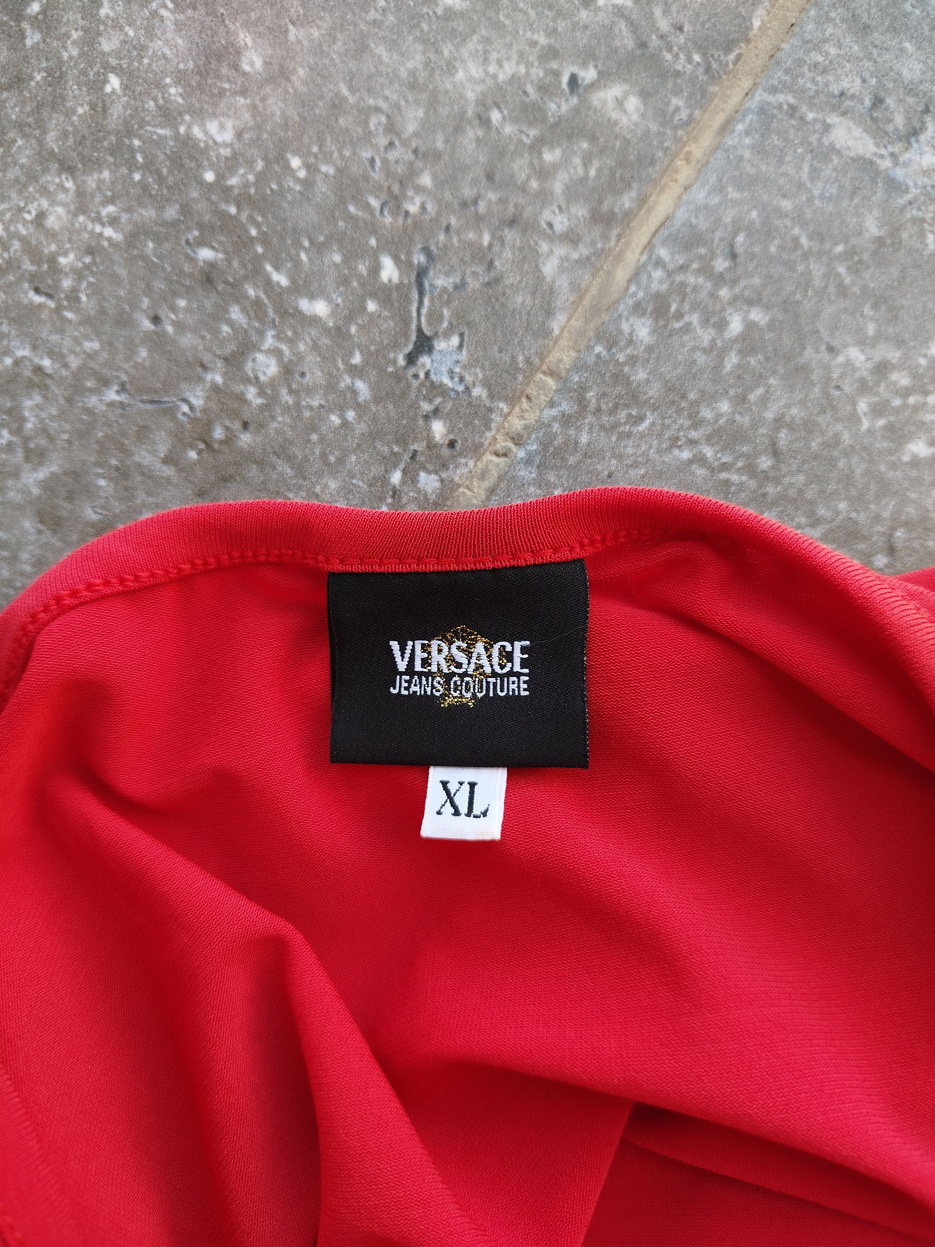 Versace Jeans Couture Top Long Sleeve Medusa Greek Key Vintage 90s Size XL Size XL / US 12-14 / IT 48-50 - 16 Thumbnail