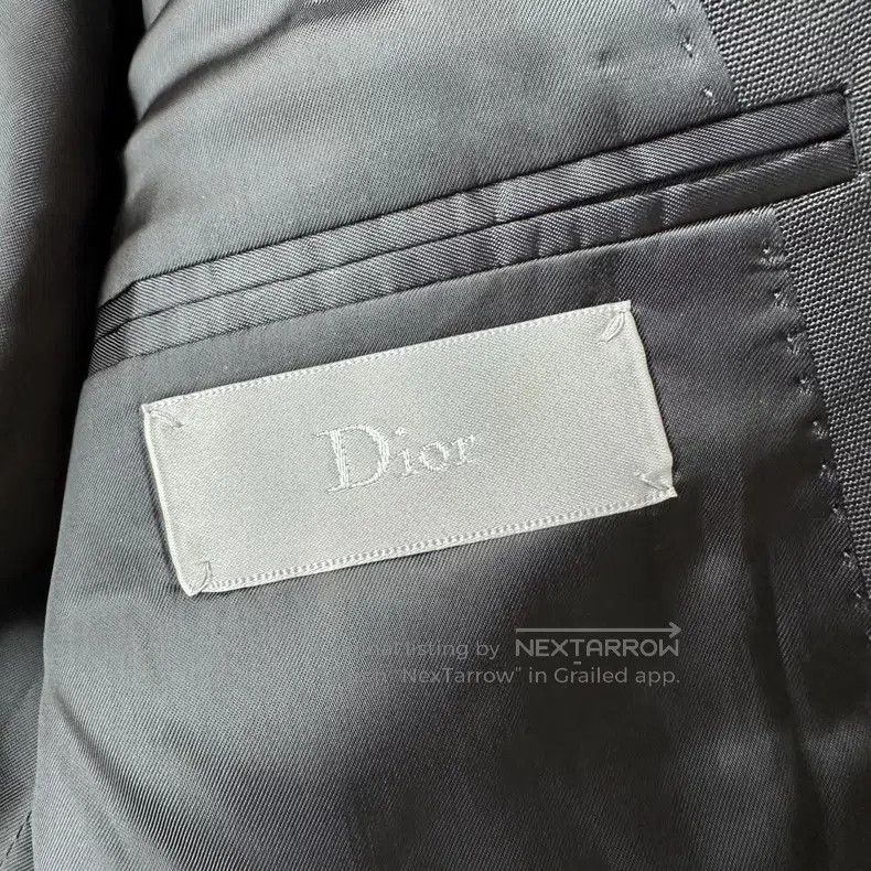 Dior Dior Black pure wool striped logo suit Size 48R - 5 Thumbnail