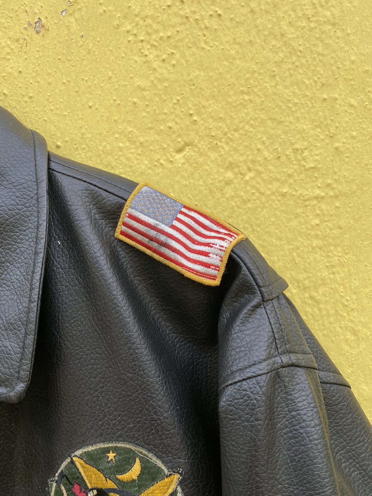 Vintage Vintage Us Air force A-dept bomber leather jacket Size US M / EU 48-50 / 2 - 9 Thumbnail