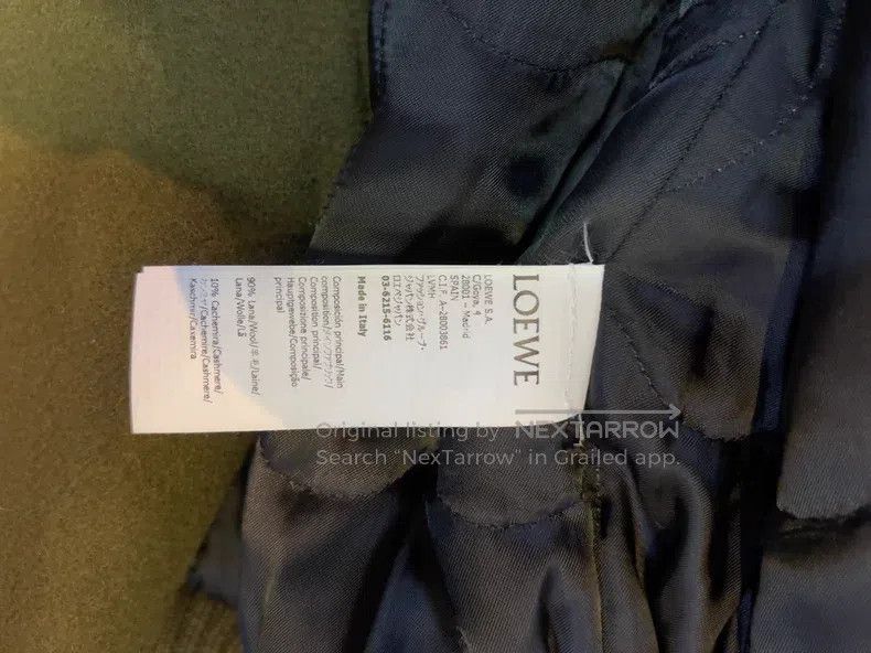 Loewe Loewe Men's Wool Blend Patchwork Jacket Size US S / EU 44-46 / 1 - 4 Thumbnail