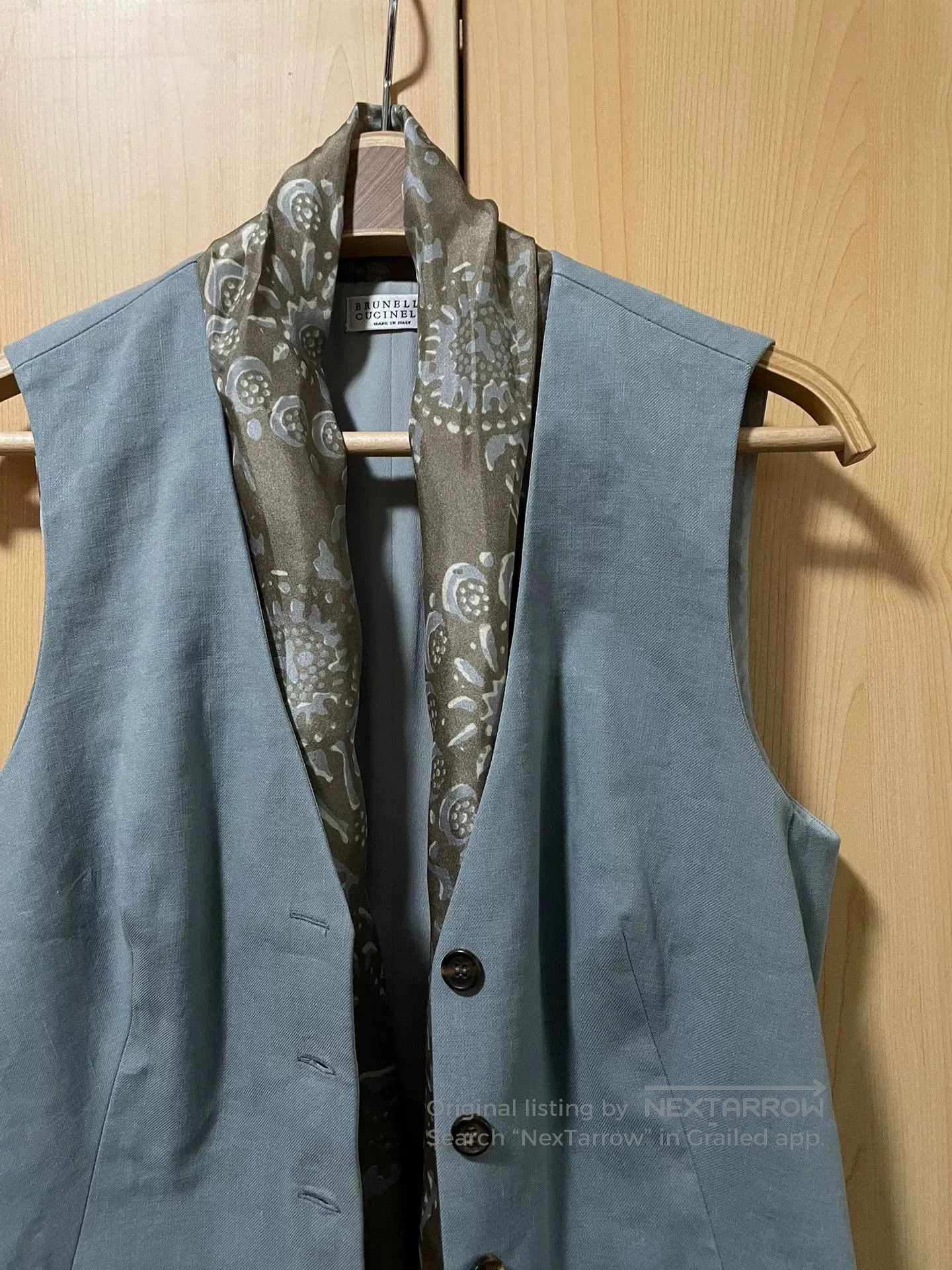 Brunello Cucinelli Brunello Cucinelli Silk Scarf Vest. Size US S / EU 44-46 / 1 - 2 Thumbnail