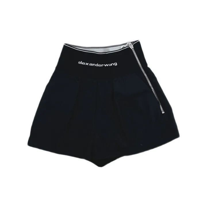 Alexander Wang Alexander Wang High-Waisted Logo Shorts for Women - Size 27" / US 4 / IT 40 - 2 Thumbnail