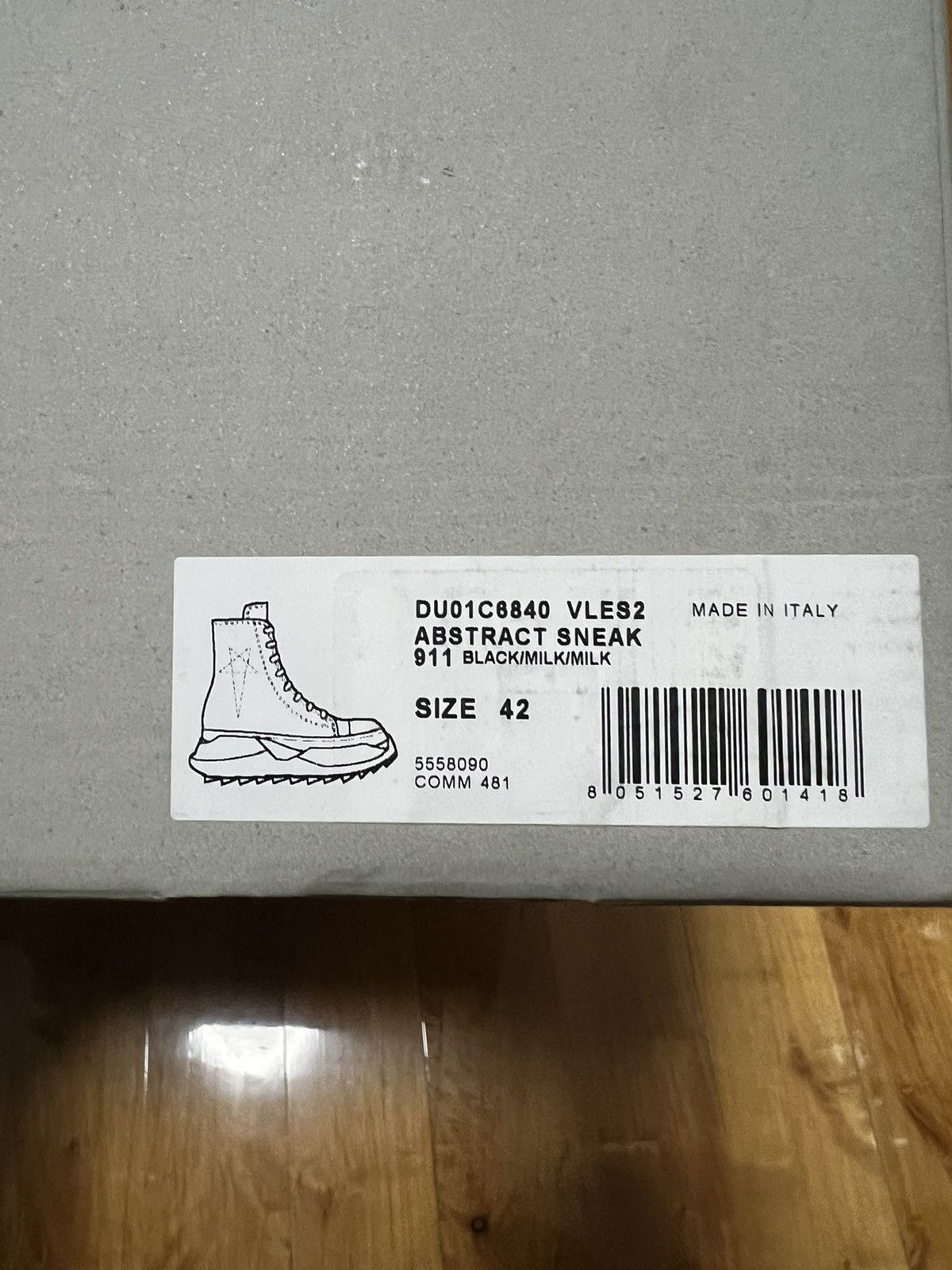 Rick Owens Drkshdw RICK OWENS ABSTRACT RAMONES SNEAKERS SZ42 Size US 9 / EU 42 - 12 Thumbnail