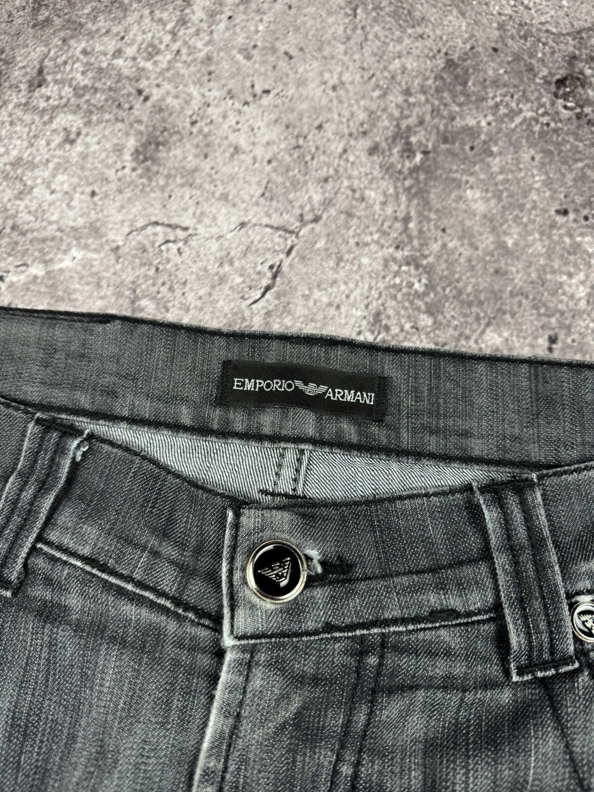 Armani CRAZY ARMANI BAGGY WASHED DISTRESSED JEANS JAPANESSE RARE Size US 33 - 5 Thumbnail