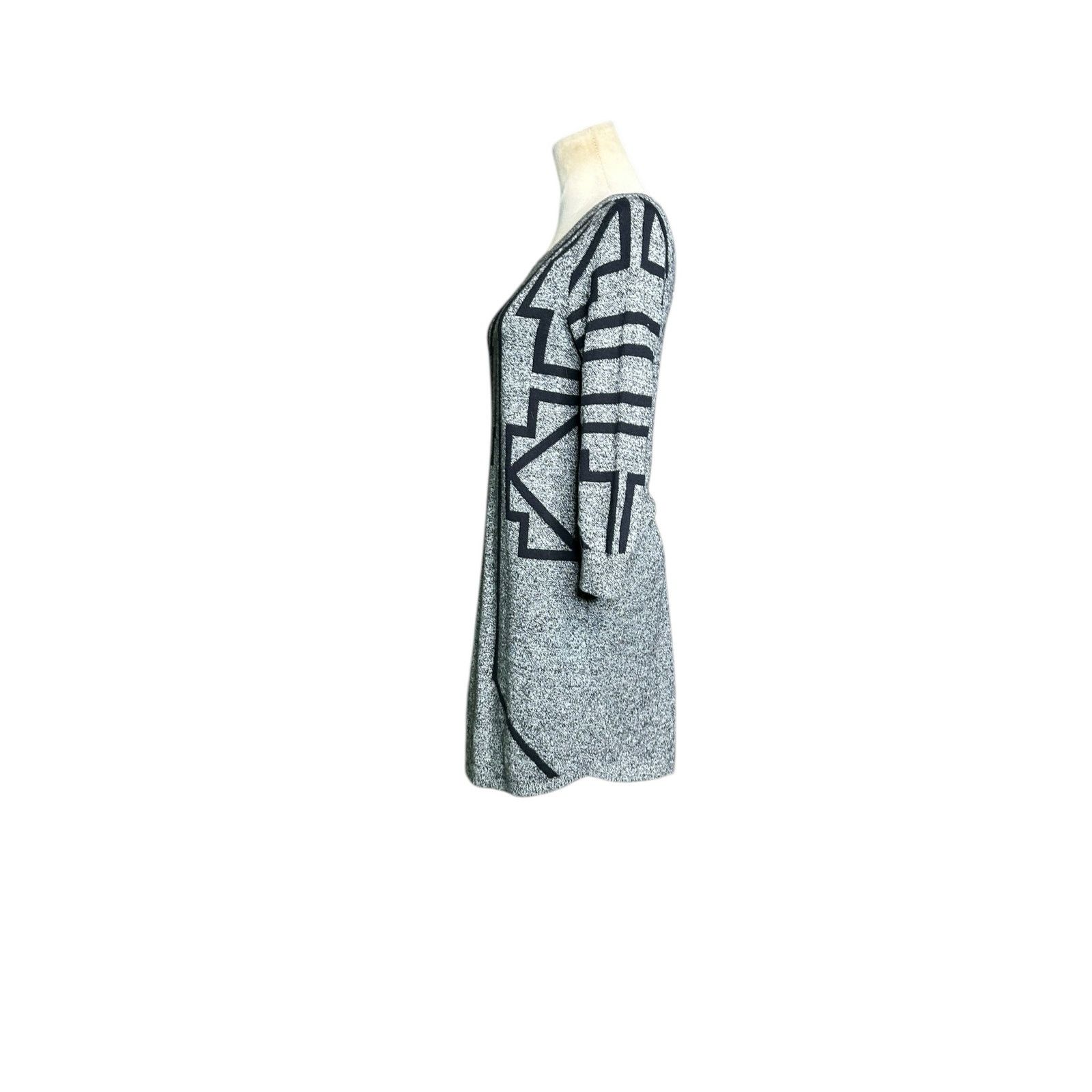 Express Express gray black geometric sweater dress size XS Size XS / US 0-2 / IT 36-38 - 9 Thumbnail